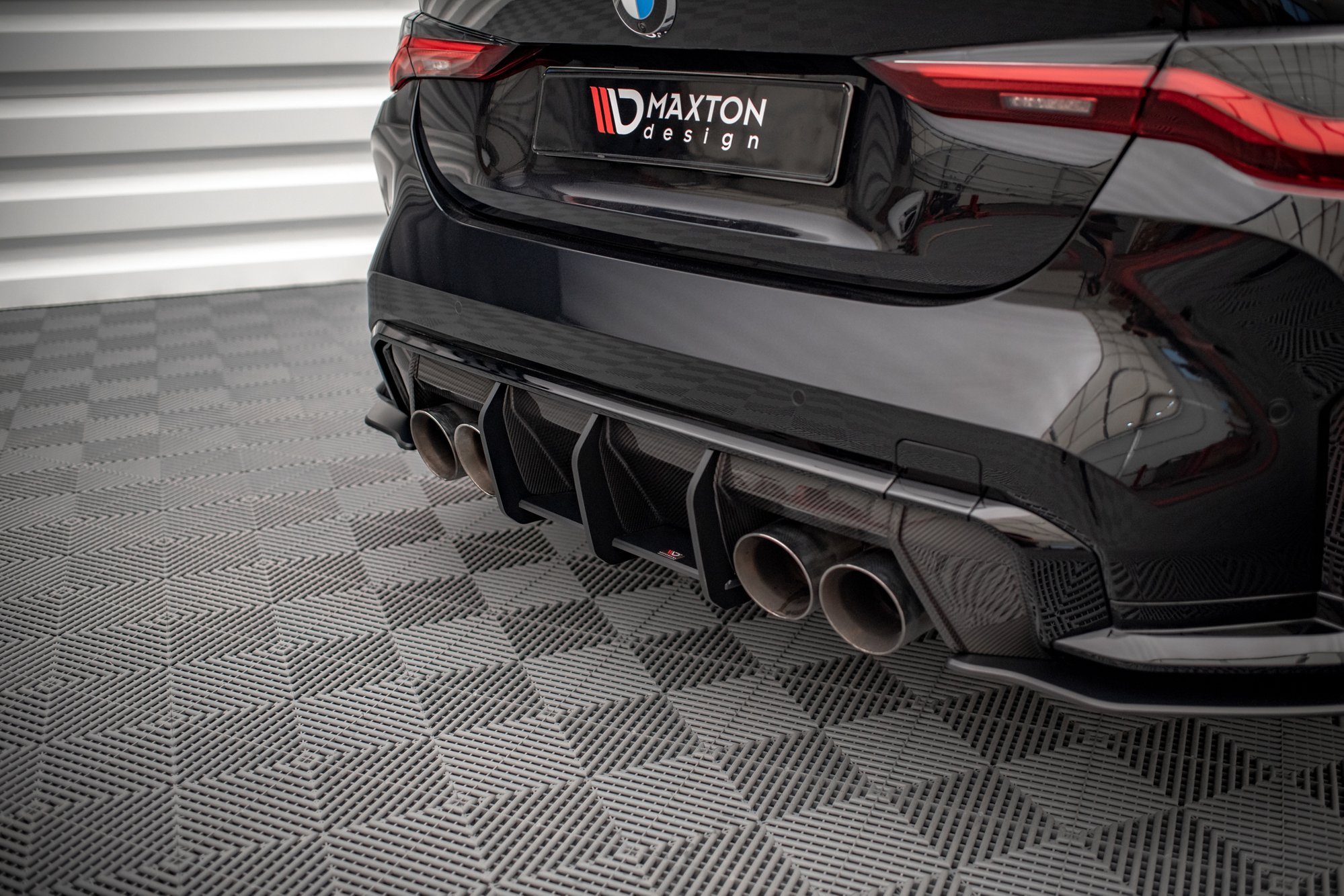 Street Pro Heckschürze Heck Ansatz Diffusor passend für BMW M3 Limousine / Touring G80