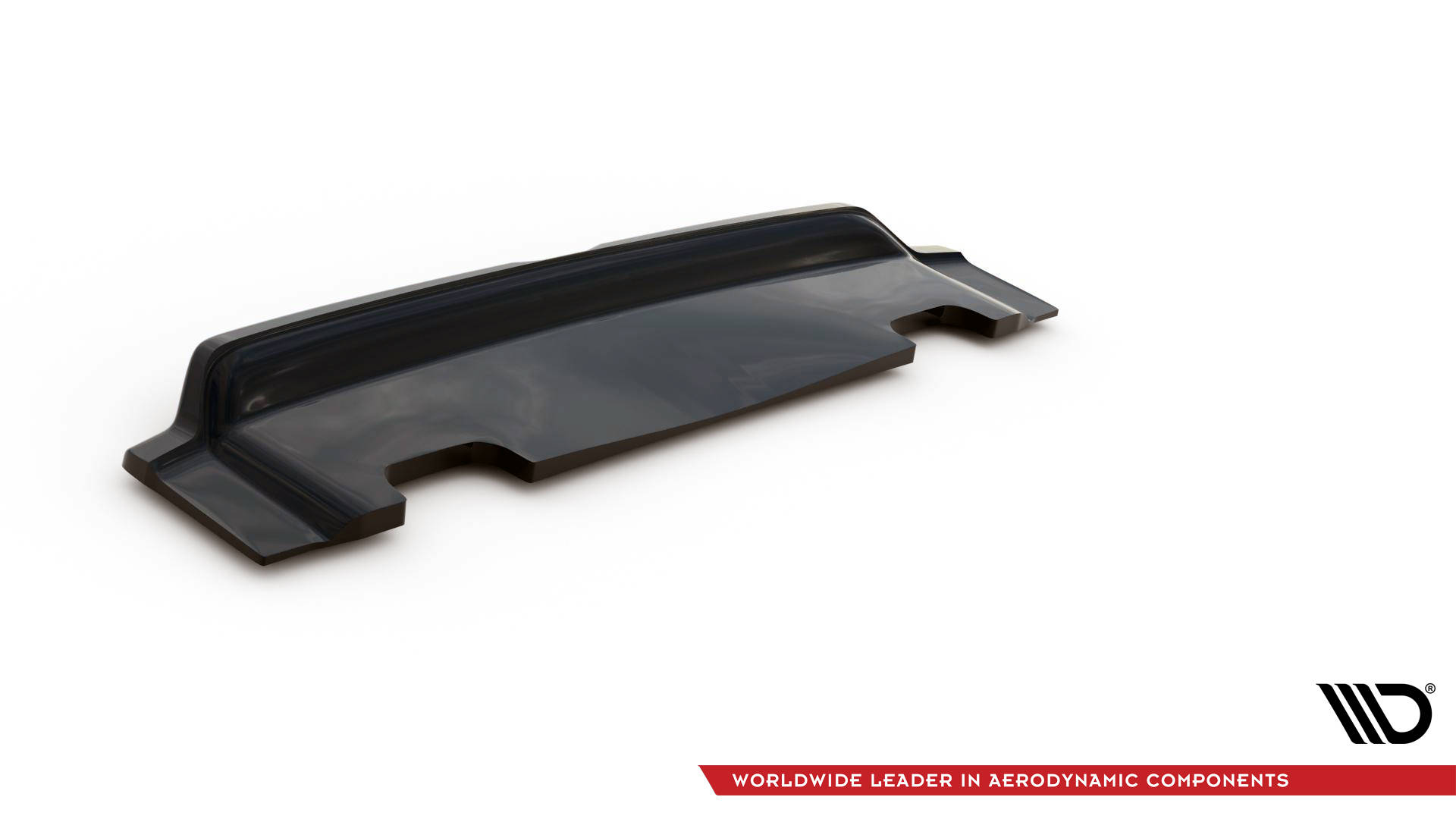 Street+ Mittlerer Diffusor RACE Heck Ansatz V.2 passend für Volvo V90 Mk2 schwarz Hochglanz