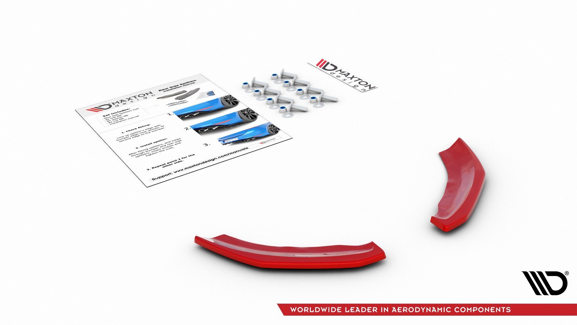 Heck Ansatz Flaps Diffusor für VW Polo GTI Mk6 schwarz Hochglanz
