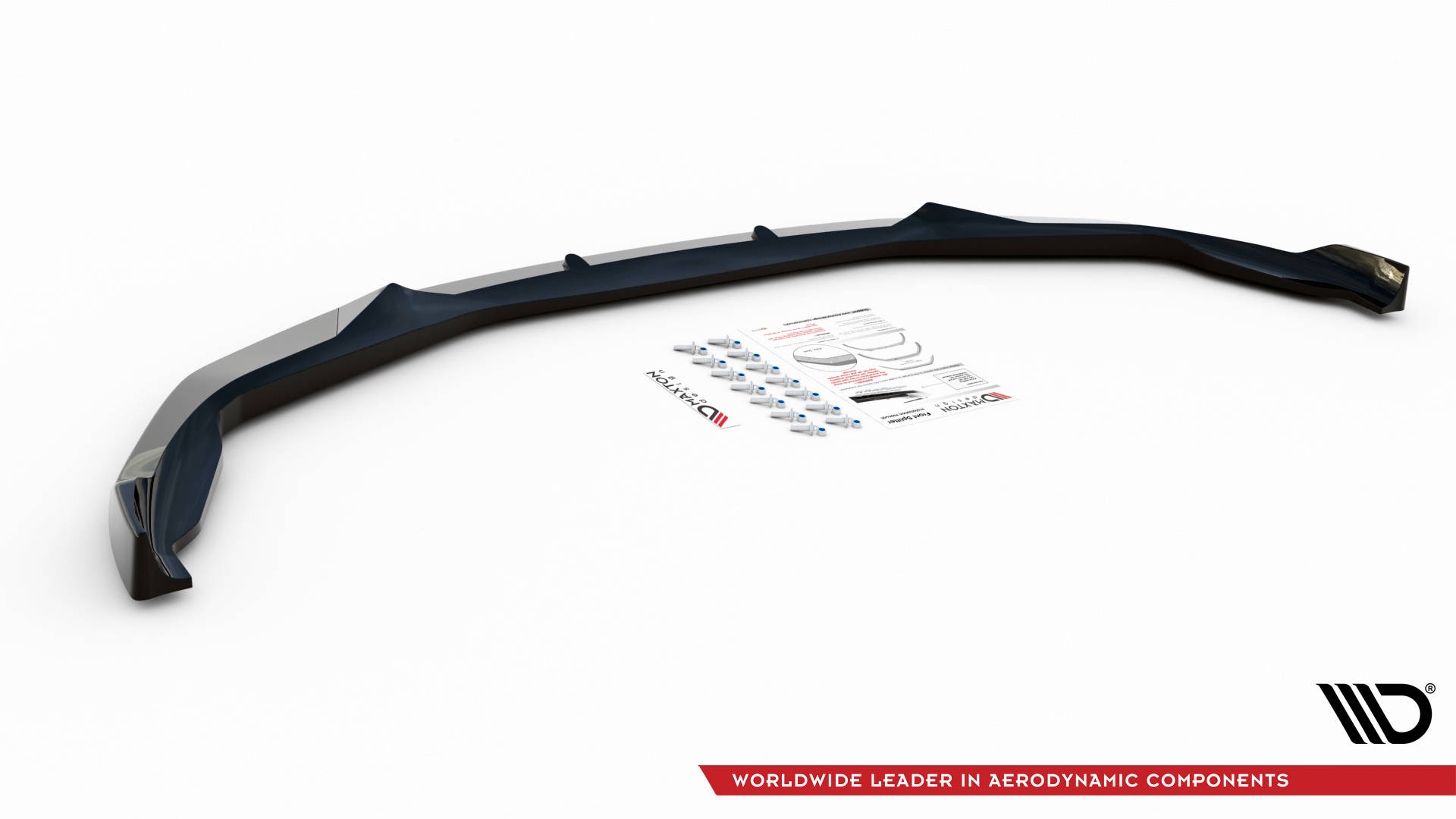 Street+ Spoilerlippe Front Ansatz V.1 passend für BMW M5 F90 FL schwarz Hochglanz