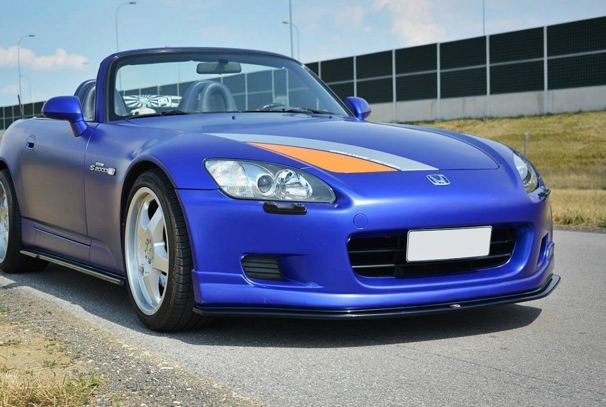 Street+ Spoilerlippe Front Ansatz V.2 passend für Honda S2000 schwarz Hochglanz