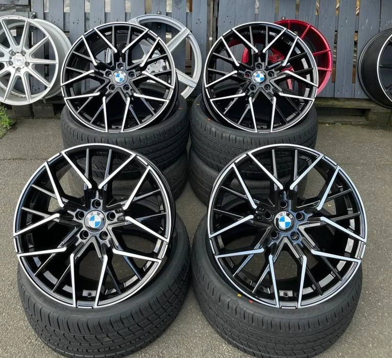 20 Zoll MM06 Alu Felgen für BMW 5er G30 G31 G60 G61 M550 M Competition Schwarz