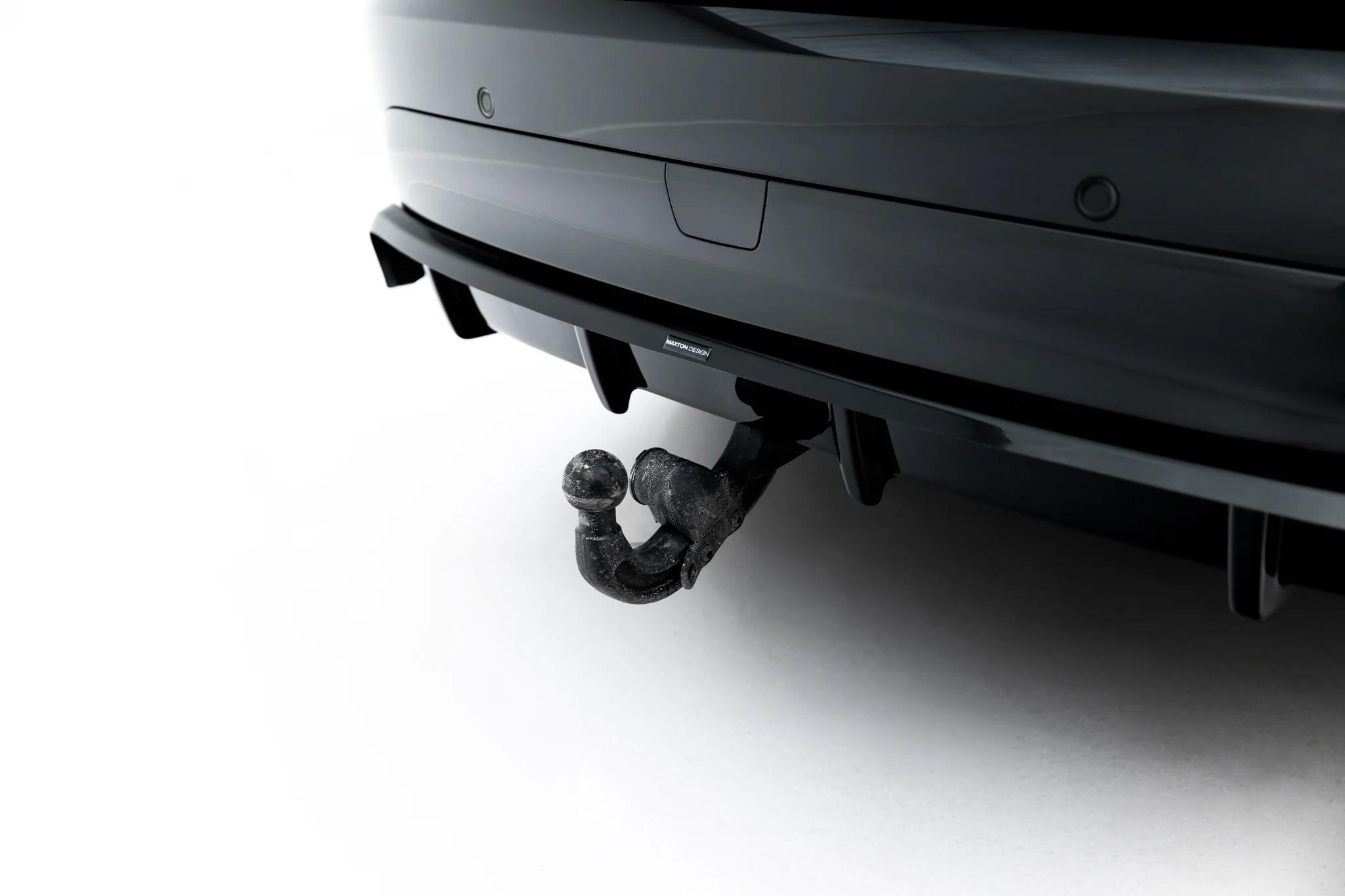 Street+ Mittlerer Diffusor RACE passend für Land Rover Discovery HSE Mk5 Facelift schwarz Hochglanz