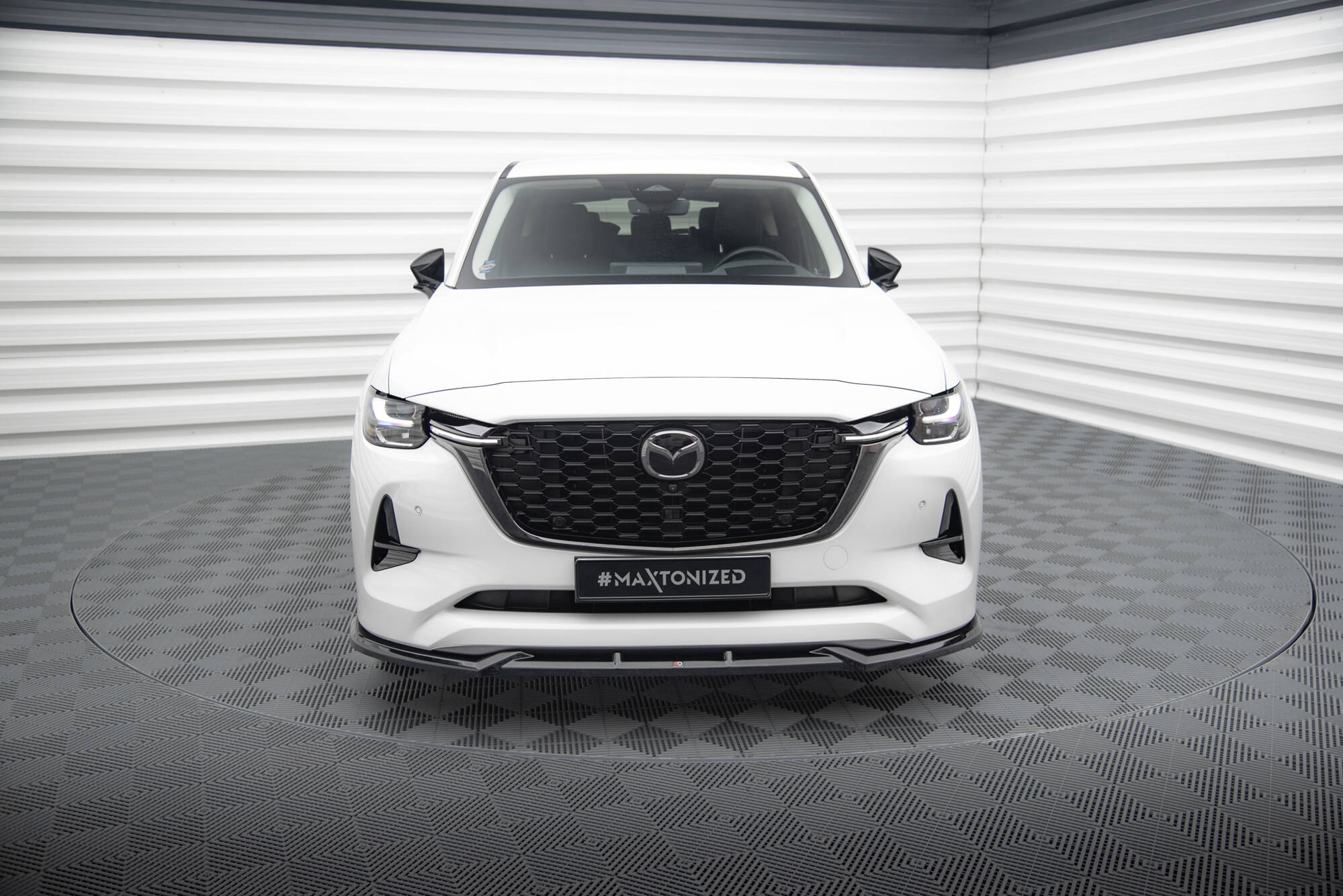 Street+ Spoilerlippe Front Ansatz V.1 passend für Mazda CX-60 Mk1 schwarz Hochglanz