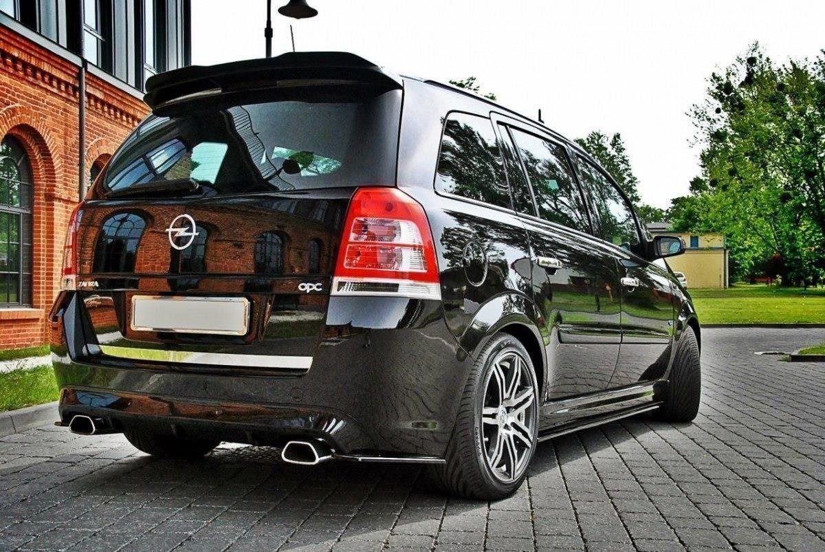 Street+ Seitenschweller Leisten passend für Opel Zafira B OPC schwarz matt