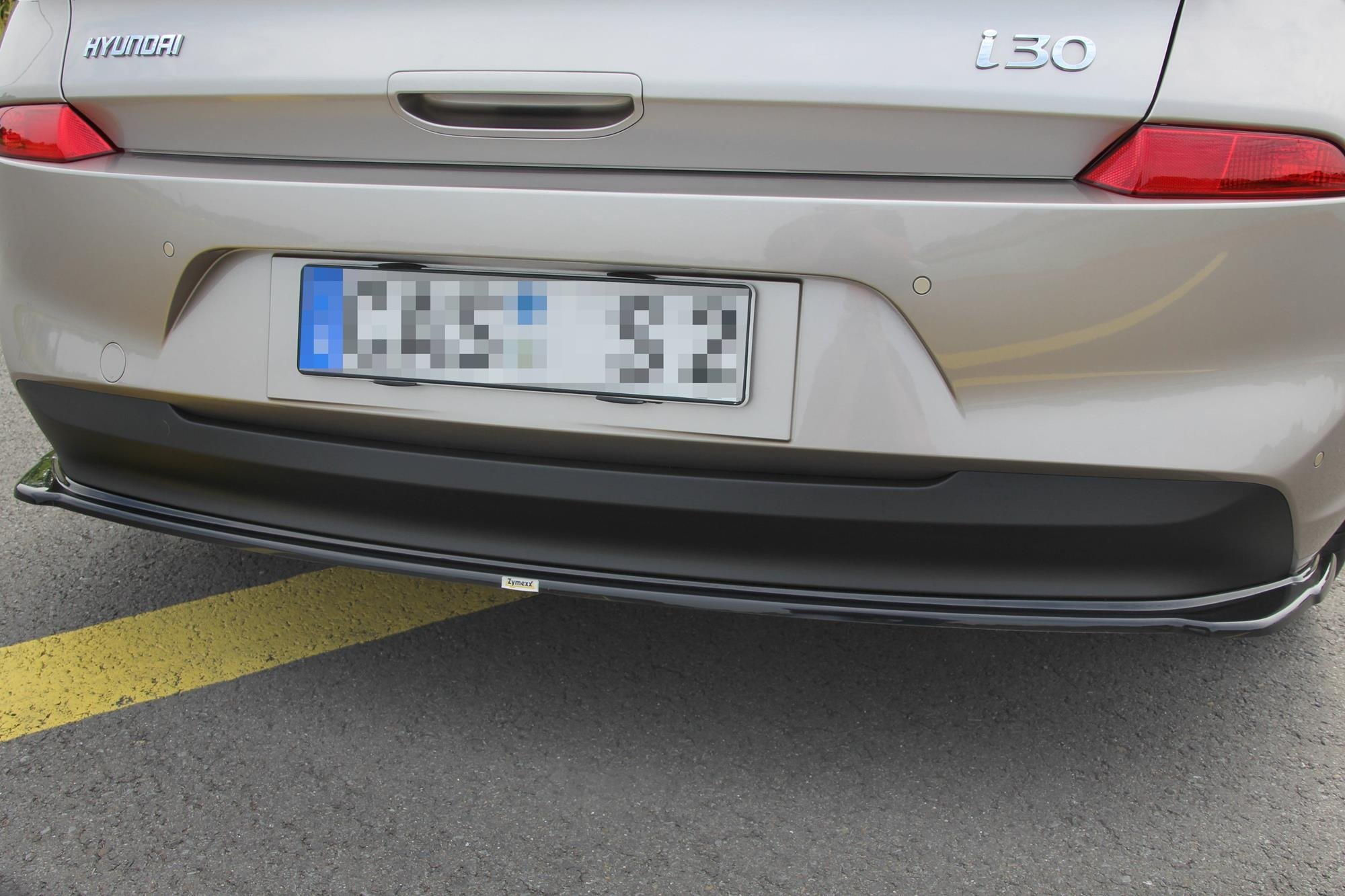 Heckansatz HYUNDAI I30 MK3 HATCHBACK schwarz Hochglanz