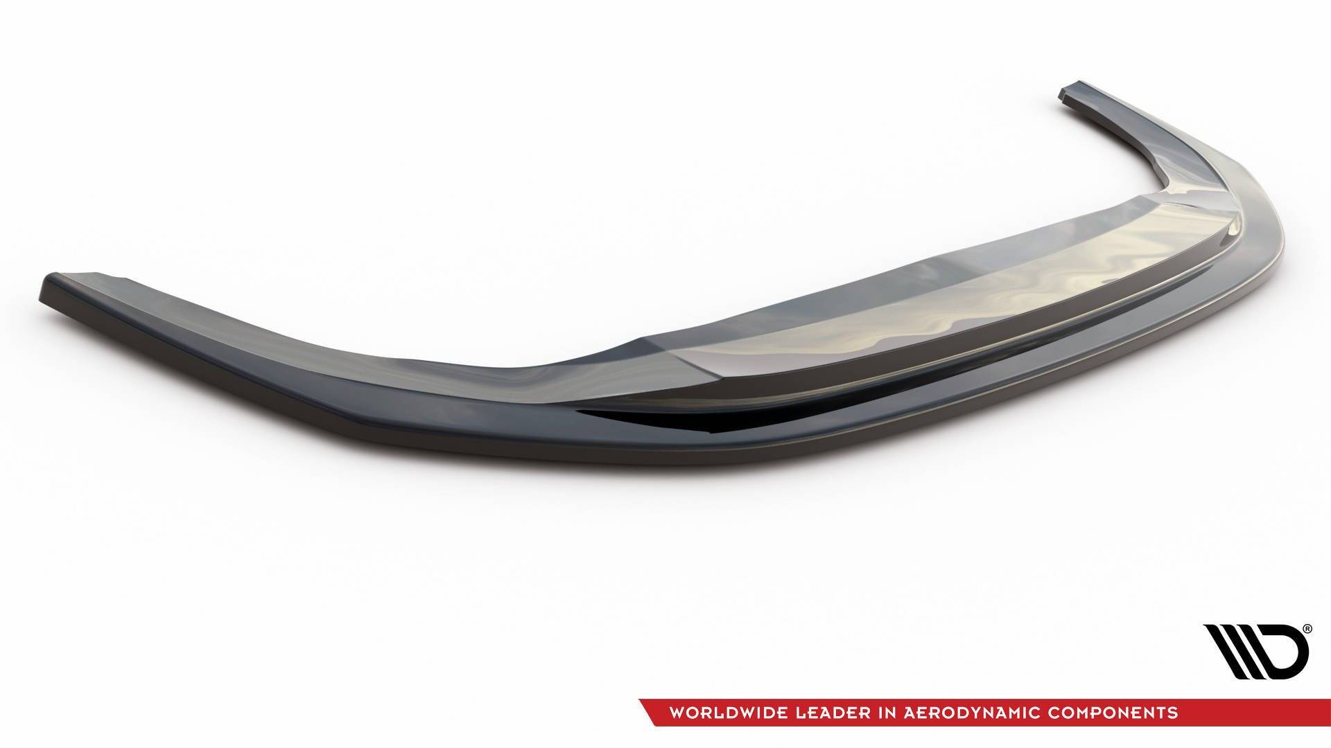 Street+ Spoilerlippe Front Ansatz V.5 passend für VW Golf GTI / GTE / GTD / R-Line Mk8 schwarz Hochglanz