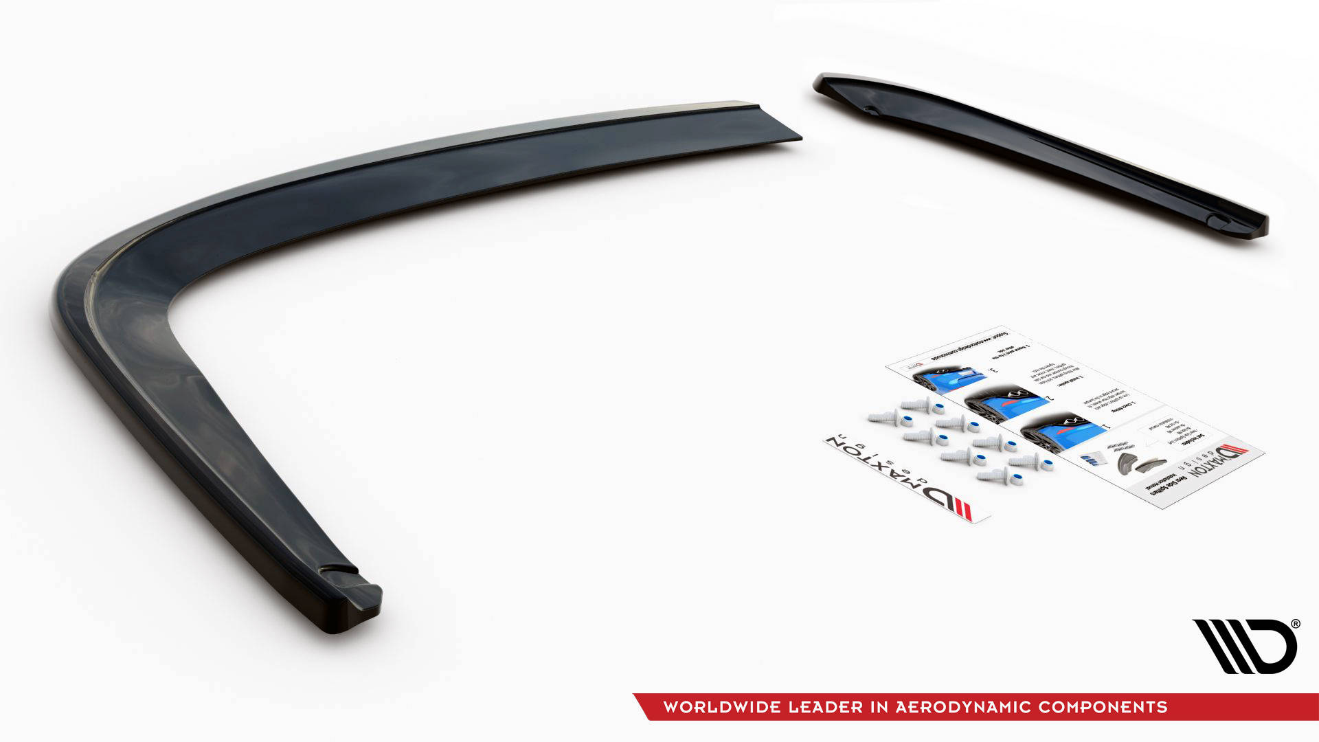 Street+ Heck Ansatz Flaps V.1 passend für Seat Leon FR Sportstourer Mk3 schwarz Hochglanz
