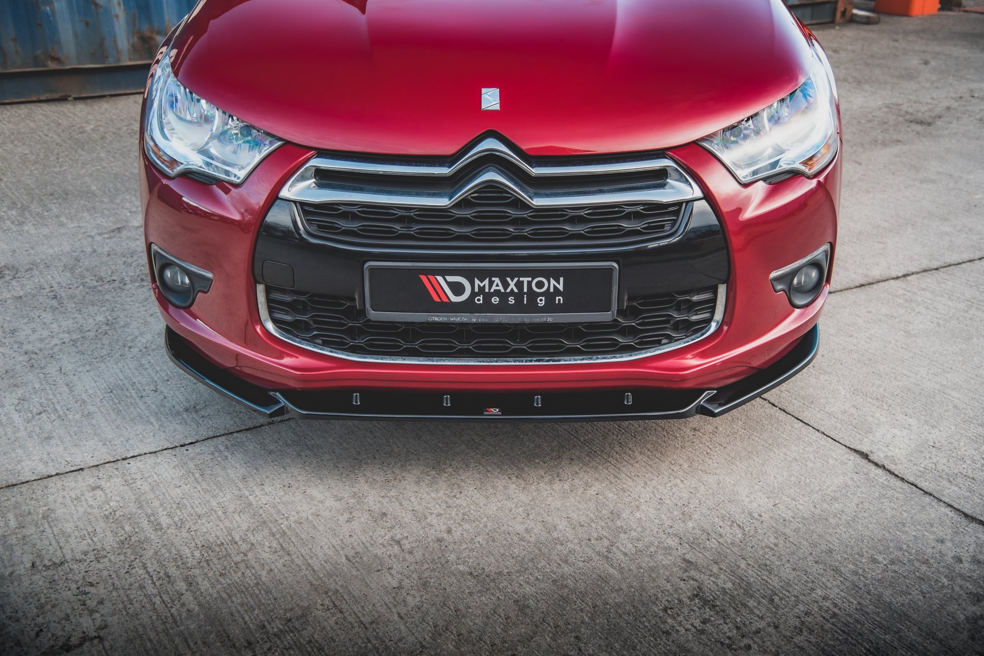 Street+ Spoilerlippe Front Ansatz passend für Citroen DS4 schwarz Hochglanz