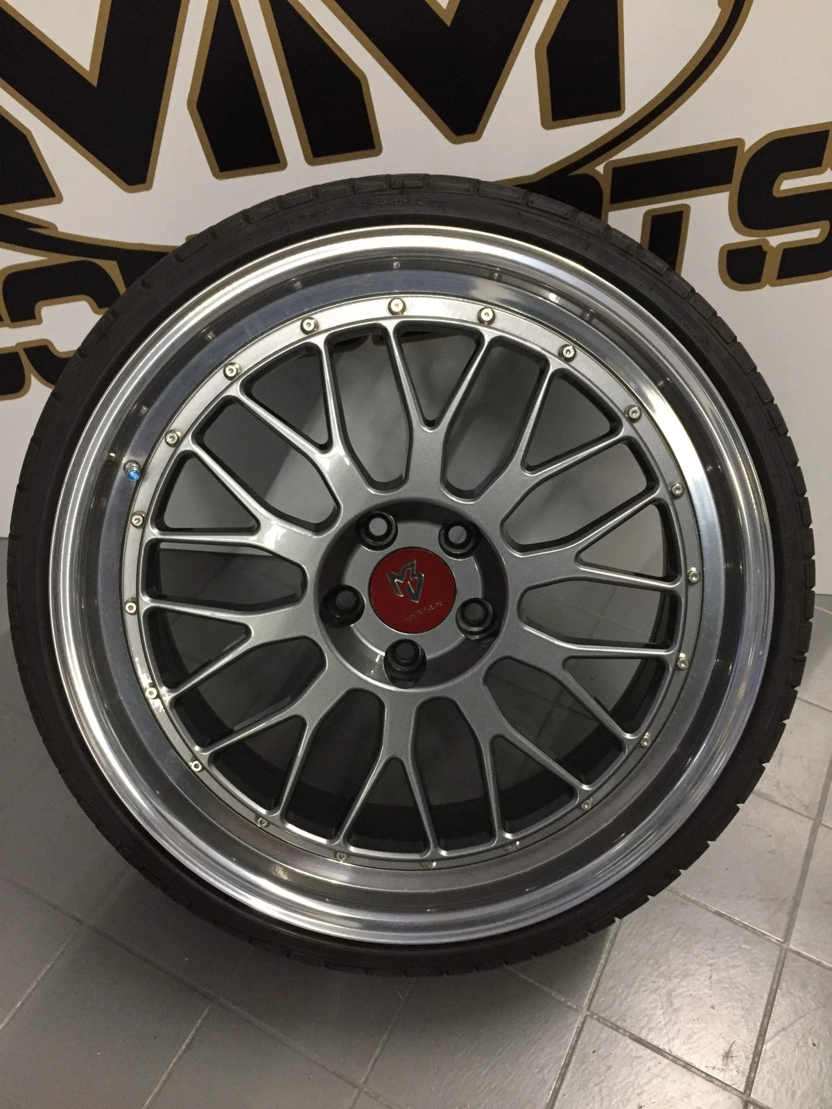 19 Zoll LV1 Felgen 5x112 et45 Grau poliert Gutachten GTI R S-Line RS TT Le Mans