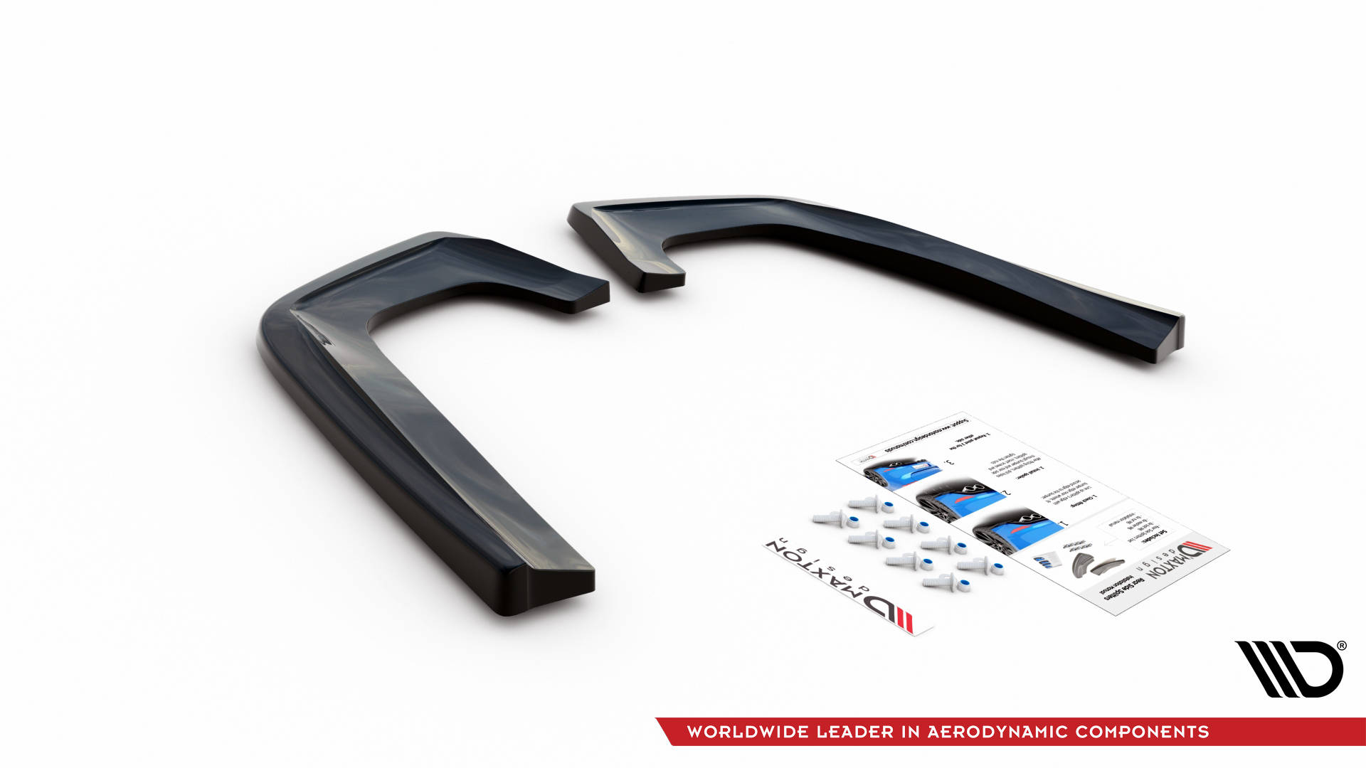 Street+ Heck Ansatz Flaps V.2 passend für Mercedes GLE Coupe 63 AMG C292 schwarz Hochglanz