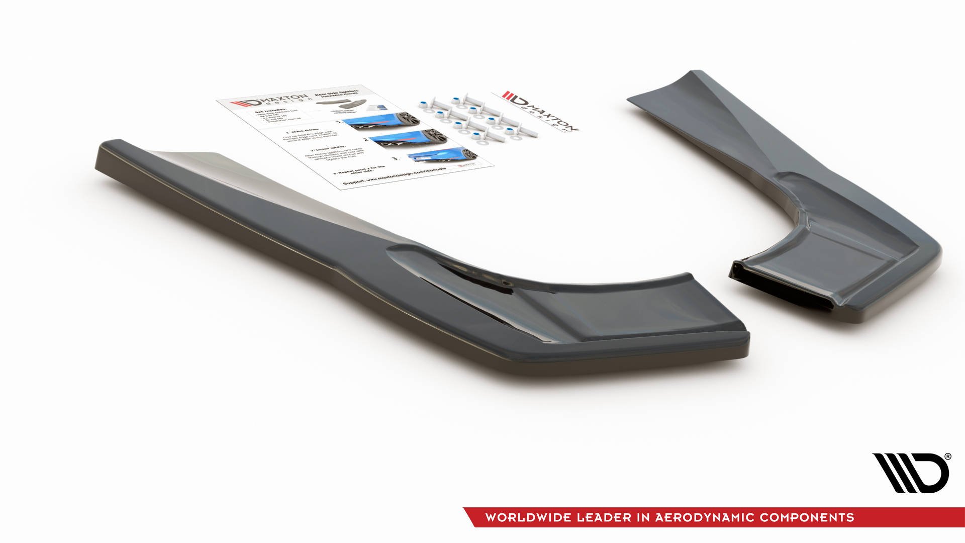 Street+ Heck Ansatz Flaps passend für Mercedes-AMG CLA 35 Aero / 45 Aero C118 schwarz Hochglanz