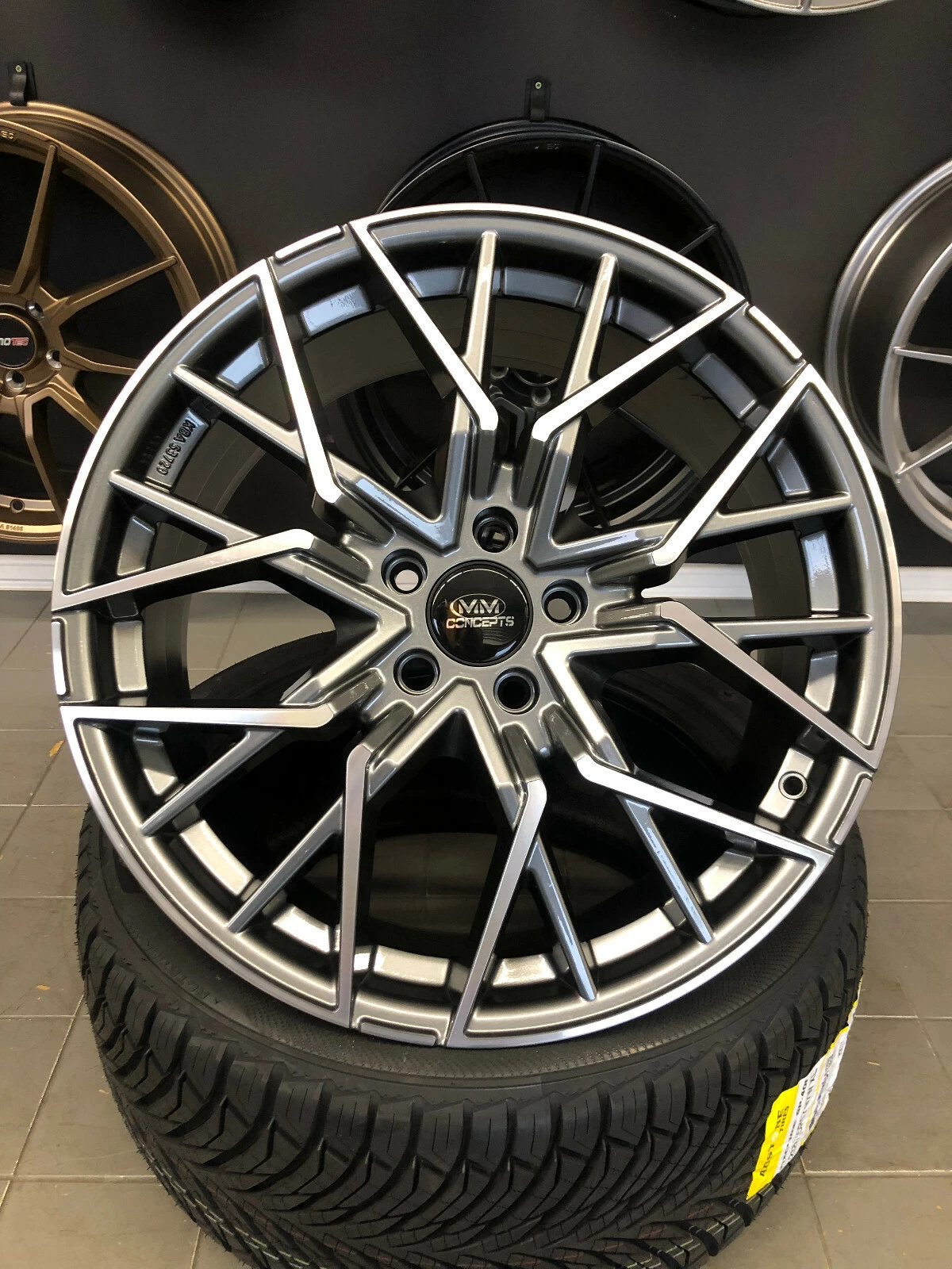 19 Zoll MM-Concepts MM06 Alu Felgen 5x112 grau für Mercedes Audi Cupra Arteon