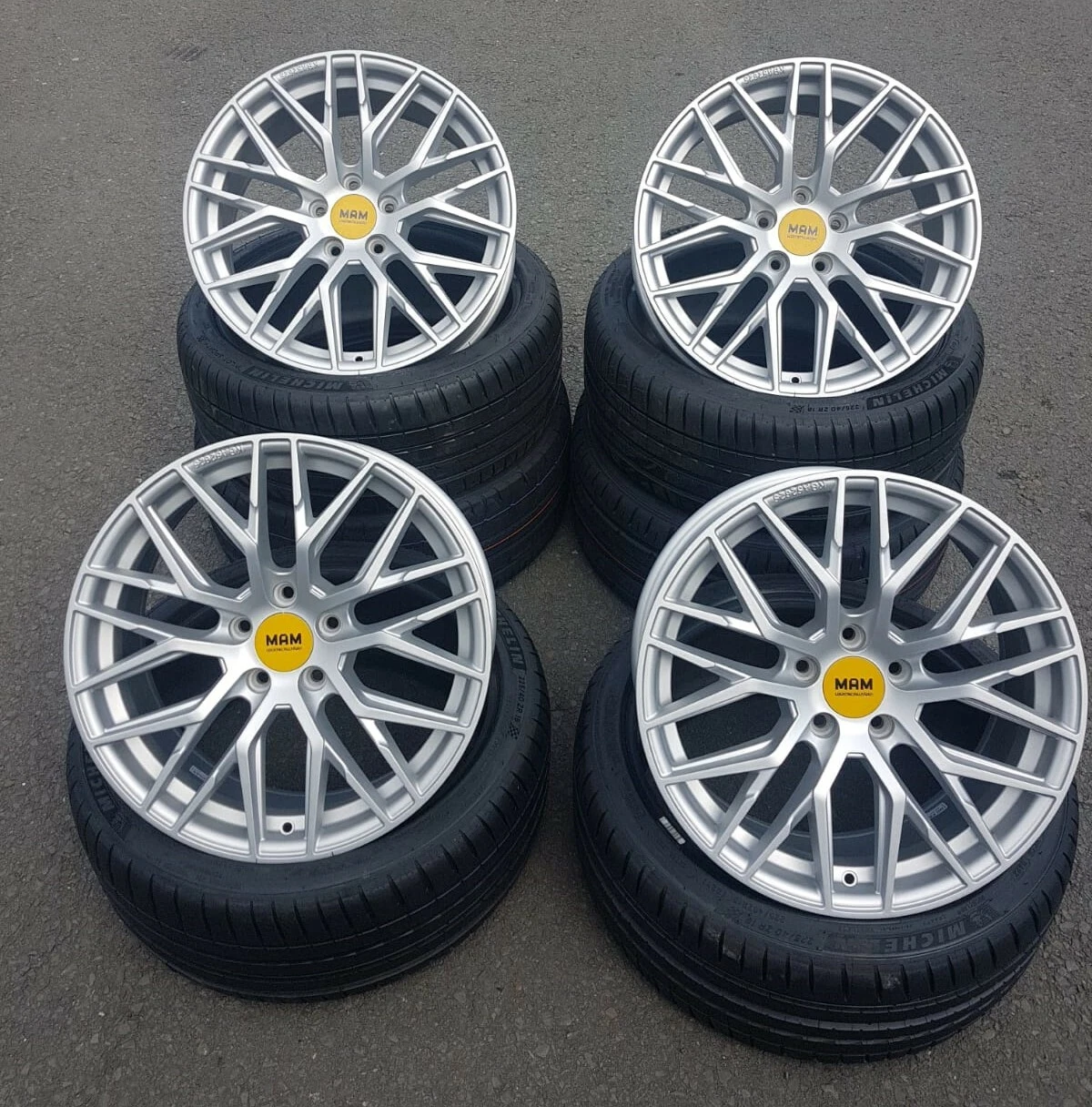 18 Zoll RS4 Alu Felgen für Mercedes A C Klasse W176 W177 A45 AMG CLA W205 C238