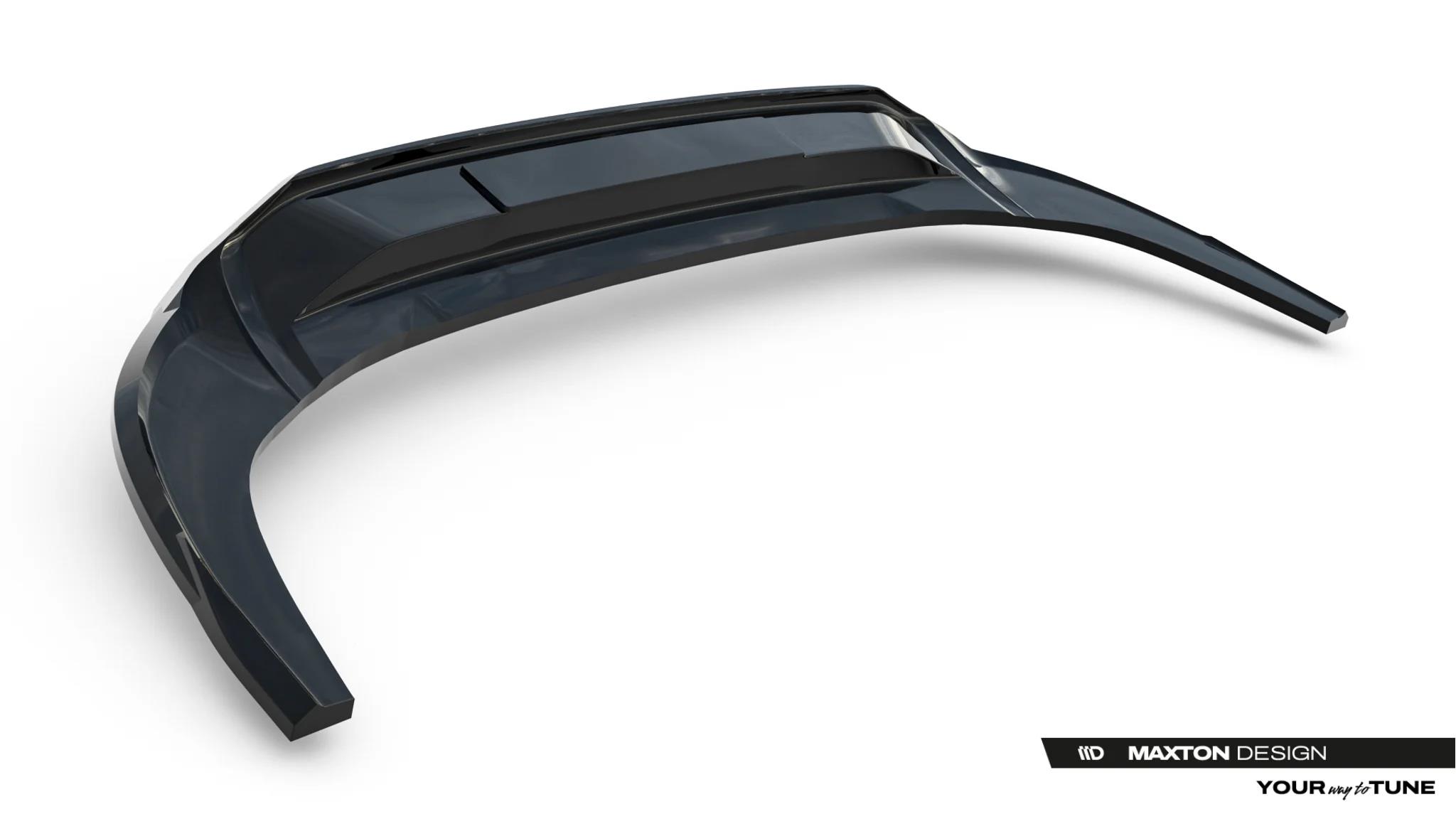 Street+ Mittlerer Diffusor RACE passend für Audi A3 Limousine 8Y Facelift schwarz Hochglanz