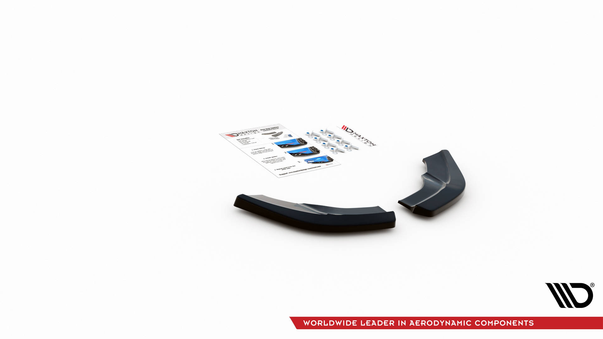 Street+ Heck Ansatz Flaps V.2 passend für Mercedes A W176 schwarz Hochglanz