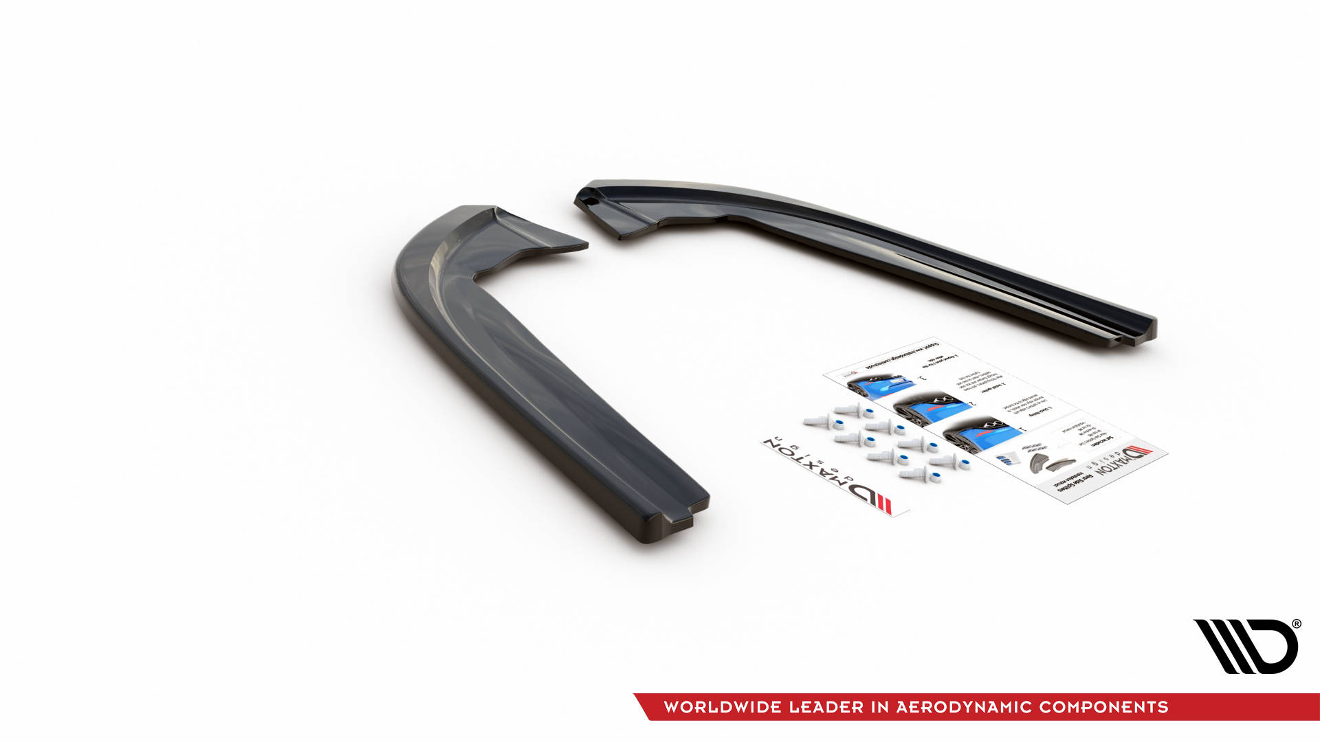 Street+ Heck Ansatz Flaps V.2 passend für Ford Mondeo ST-Line Mk5 FL schwarz Hochglanz