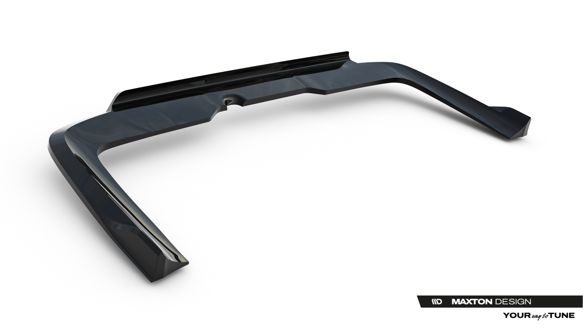 Street+ Mittlerer Diffusor RACE passend für Mercedes-Benz V AMG-Line W447 Facelift 2 schwarz Hochglanz
