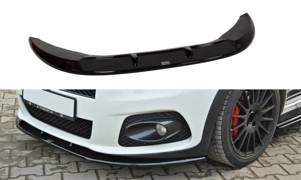 Street+ Spoilerlippe Front Ansatz V.2 passend für Fiat Grande Punto ABARTH schwarz Hochglanz