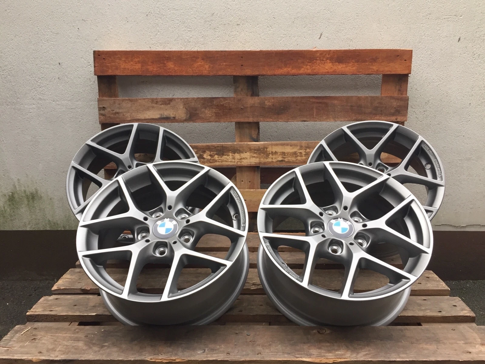 17 Zoll Borbet Y Felgen 7,5x17 et32 5x120 Titan Matt Alufelgen Gutachten ABE