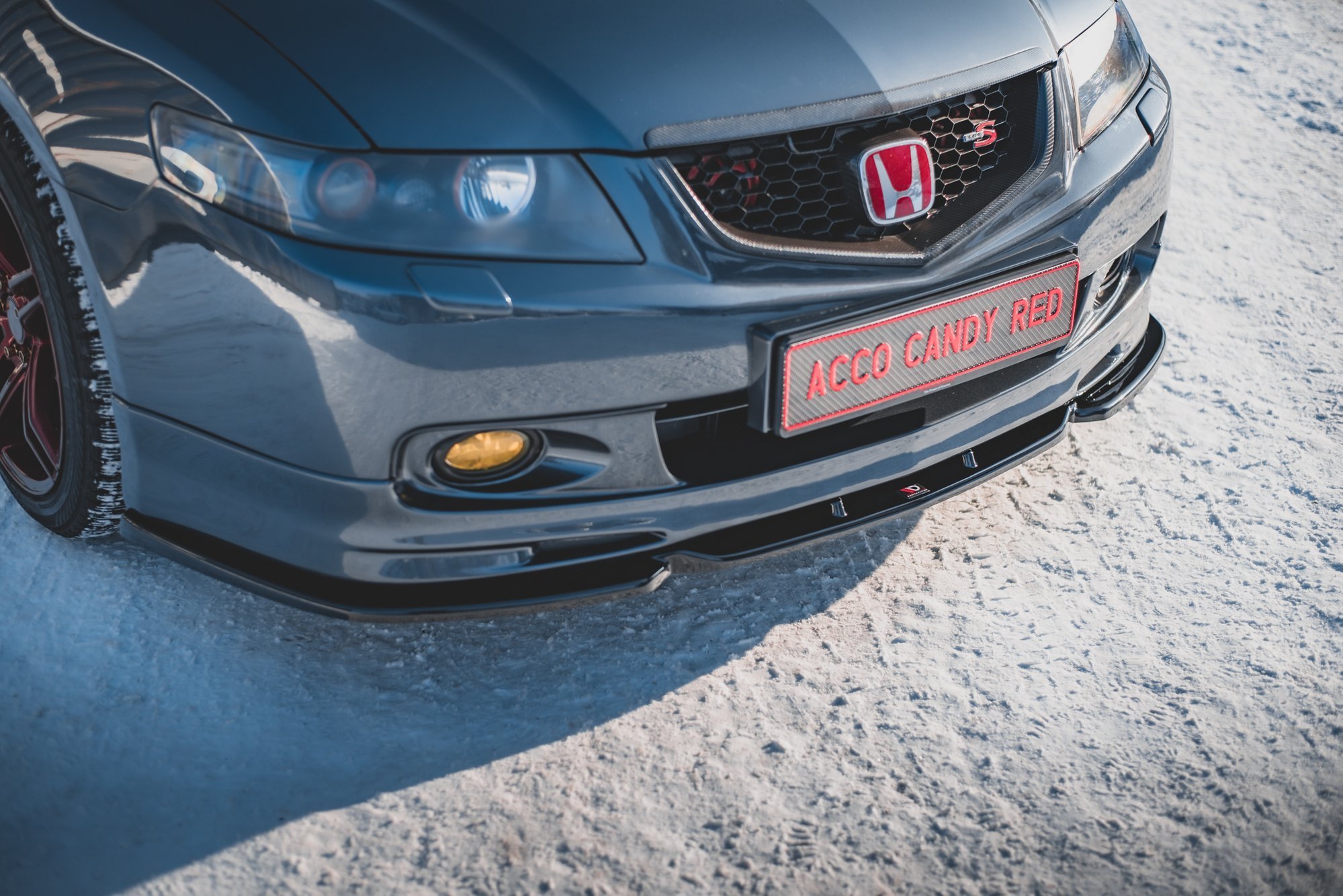 Street+ Spoilerlippe Front Ansatz V.3 passend für Honda Accord Mk7 Type-S schwarz matt