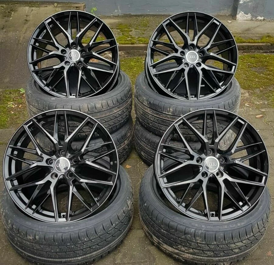 19 Zoll Damina DM08 Felgen 5x112 et30 schwarz für Audi A5 A6 S5 RS AMG R8 S6 A4