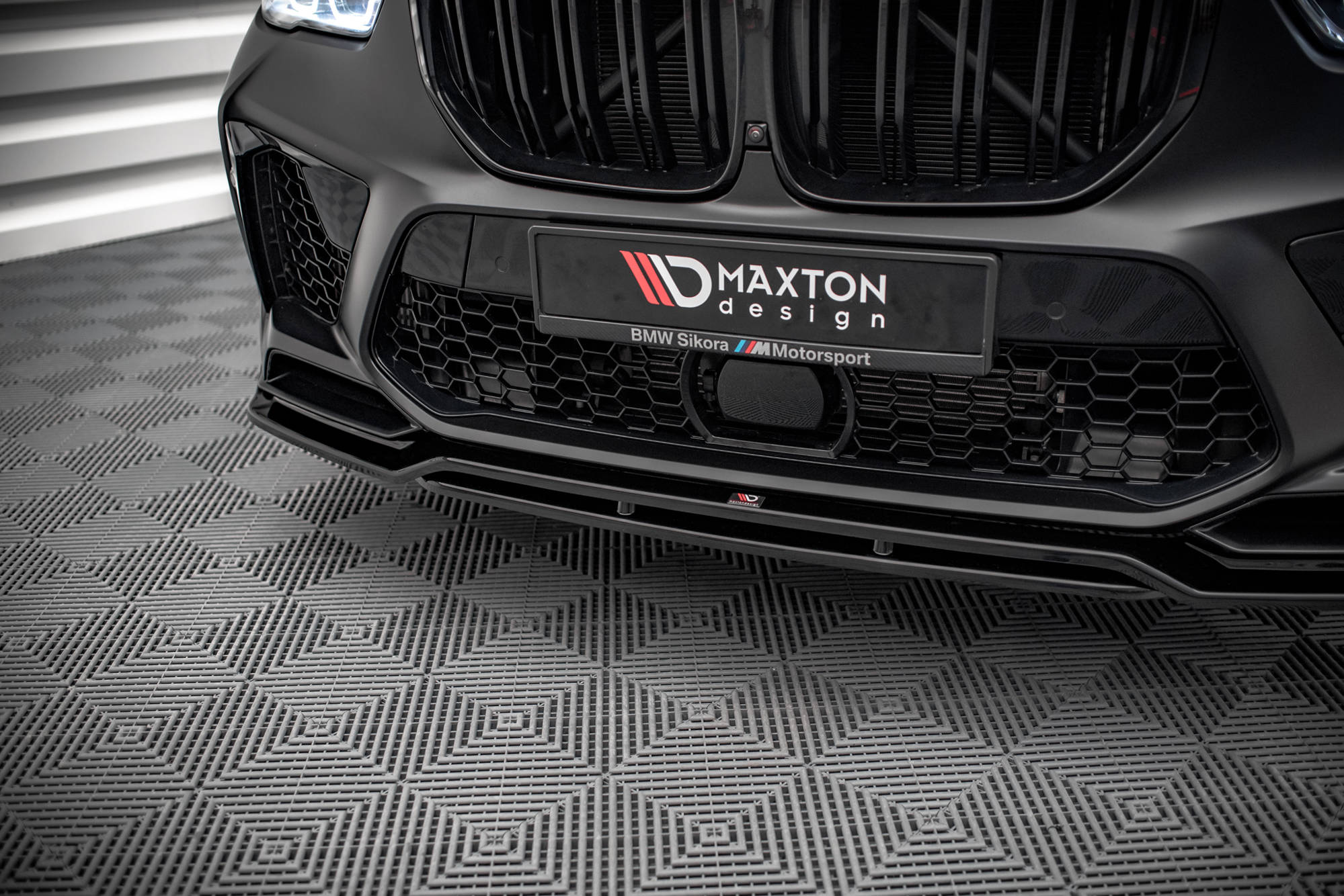 Street+ Spoilerlippe Front Ansatz V.3 passend für BMW X5M F95 schwarz Hochglanz