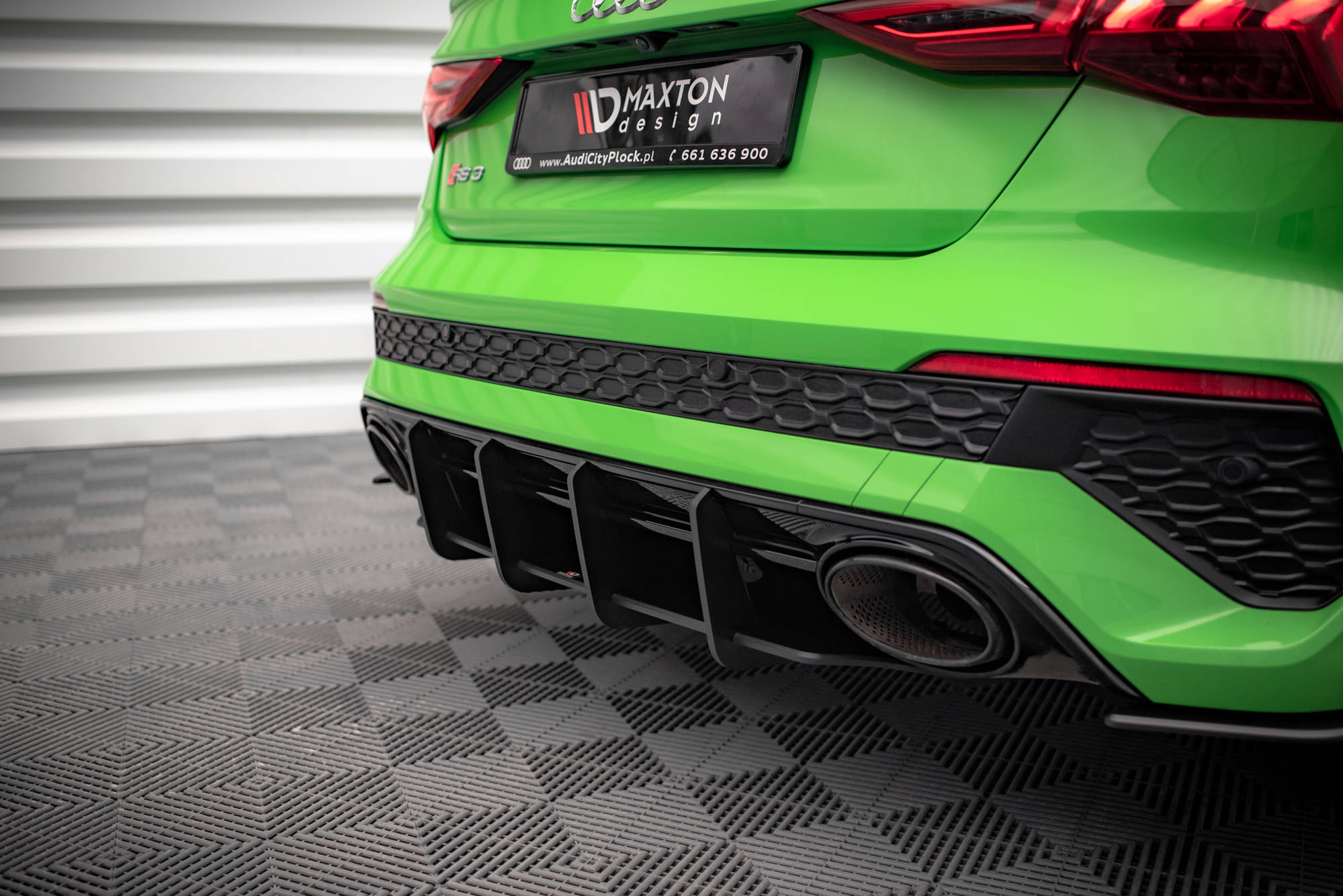 Street Pro Heckschürze Heck Ansatz Diffusor passend für Audi RS3 Limousine 8Y