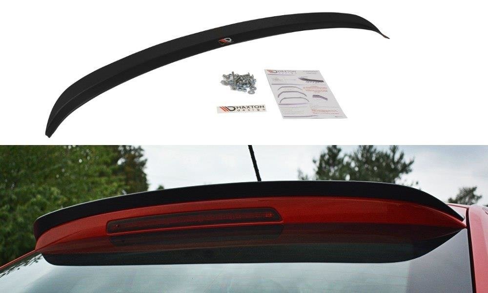 Spoiler CAP für Skoda Rapid Spaceback schwarz Hochglanz