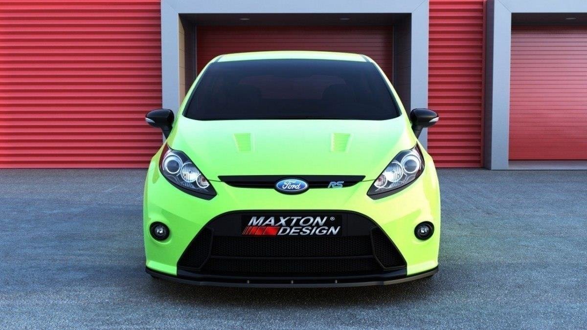 Street+ Spoilerlippe Front Ansatz passend für Ford Fiesta Mk7 schwarz Hochglanz