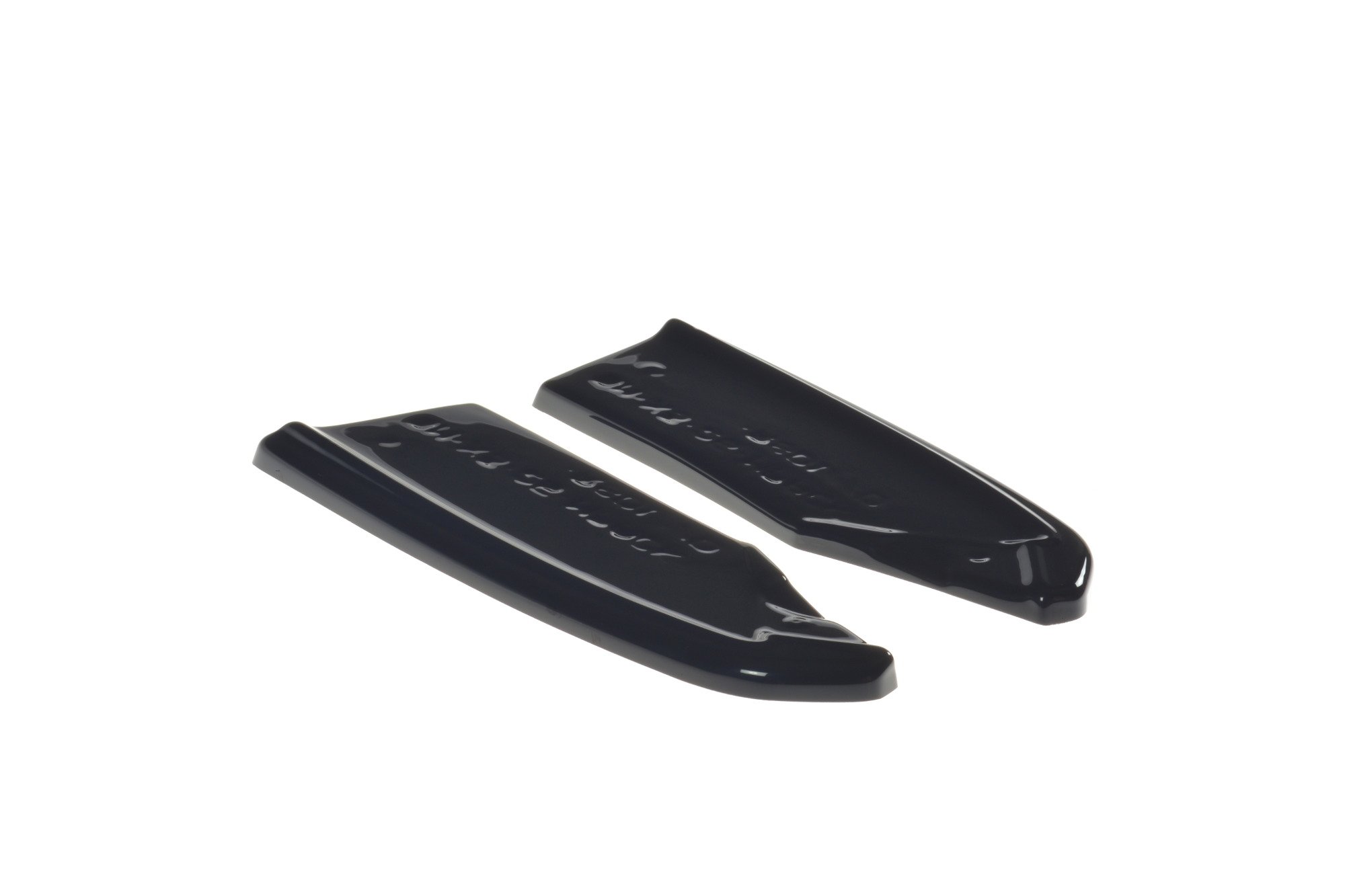 Heck Ansatz Flaps Diffusor für BMW X3 M-Paket F25 Facelift schwarz Hochglanz