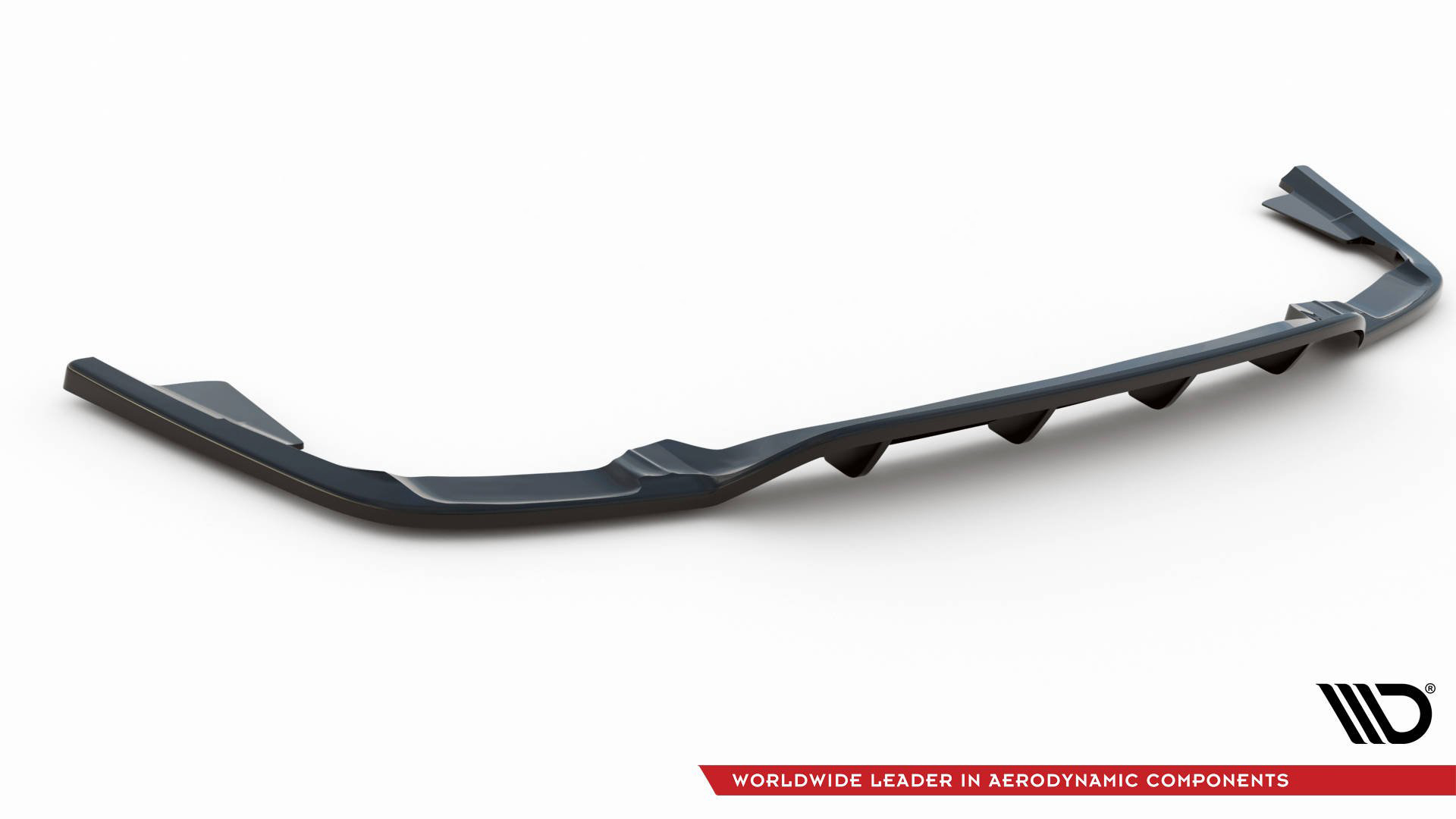 Street+ Mittlerer Diffusor RACE Heck Ansatz passend für Volvo XC60 Mk2 R-Design schwarz Hochglanz