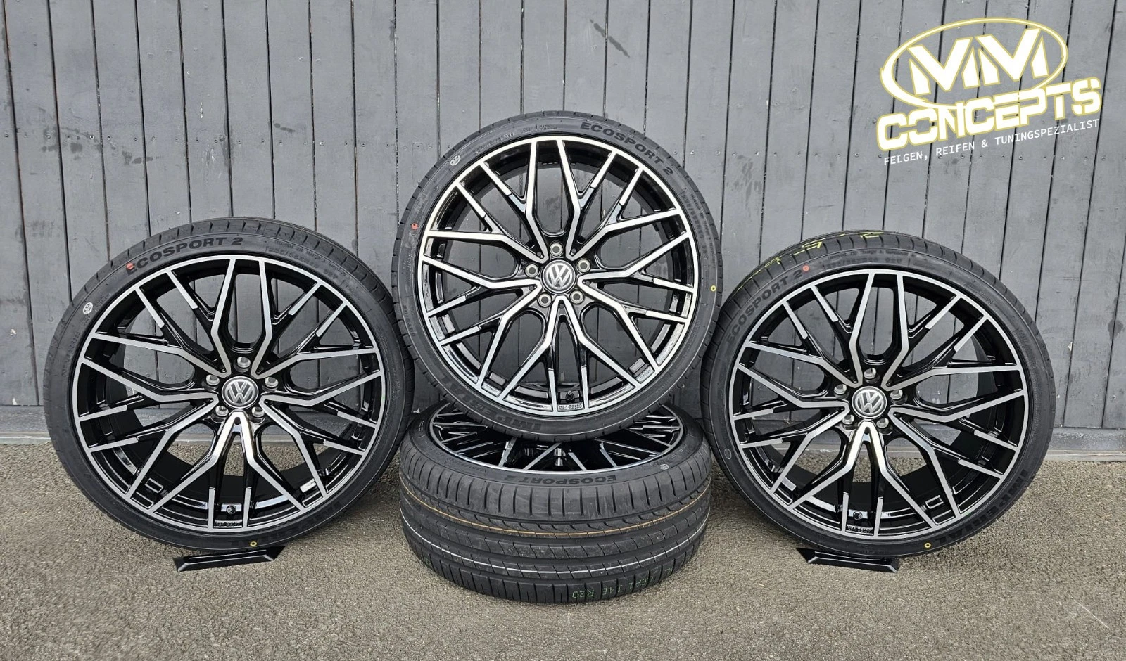 20 Zoll WH37 Alu Felgen für VW Scirocco Passat Arteon T-Roc Troc Tiguan R Line