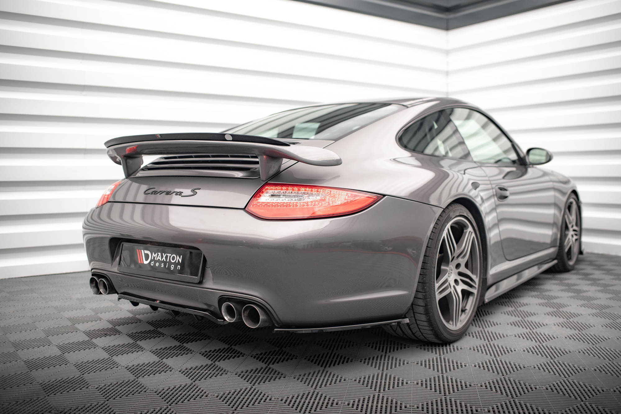 Heck Spoiler Aufsatz Abrisskante passend für Porsche 911 Carrera / Carrera GTS 997 FL schwarz Hochglanz