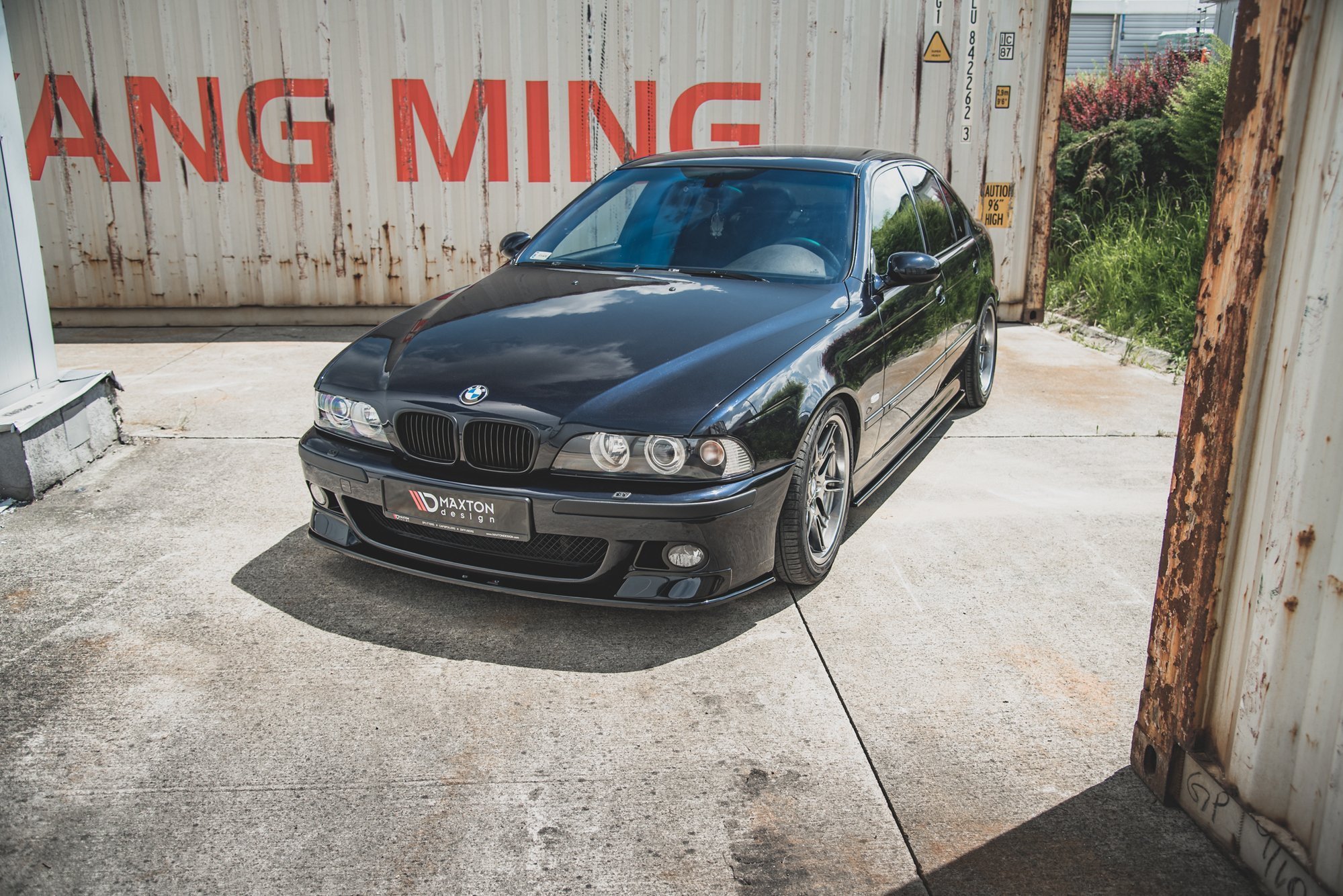 Street+ Spoilerlippe Front Ansatz passend für BMW M5 / 5er M-Paket E39 schwarz Hochglanz