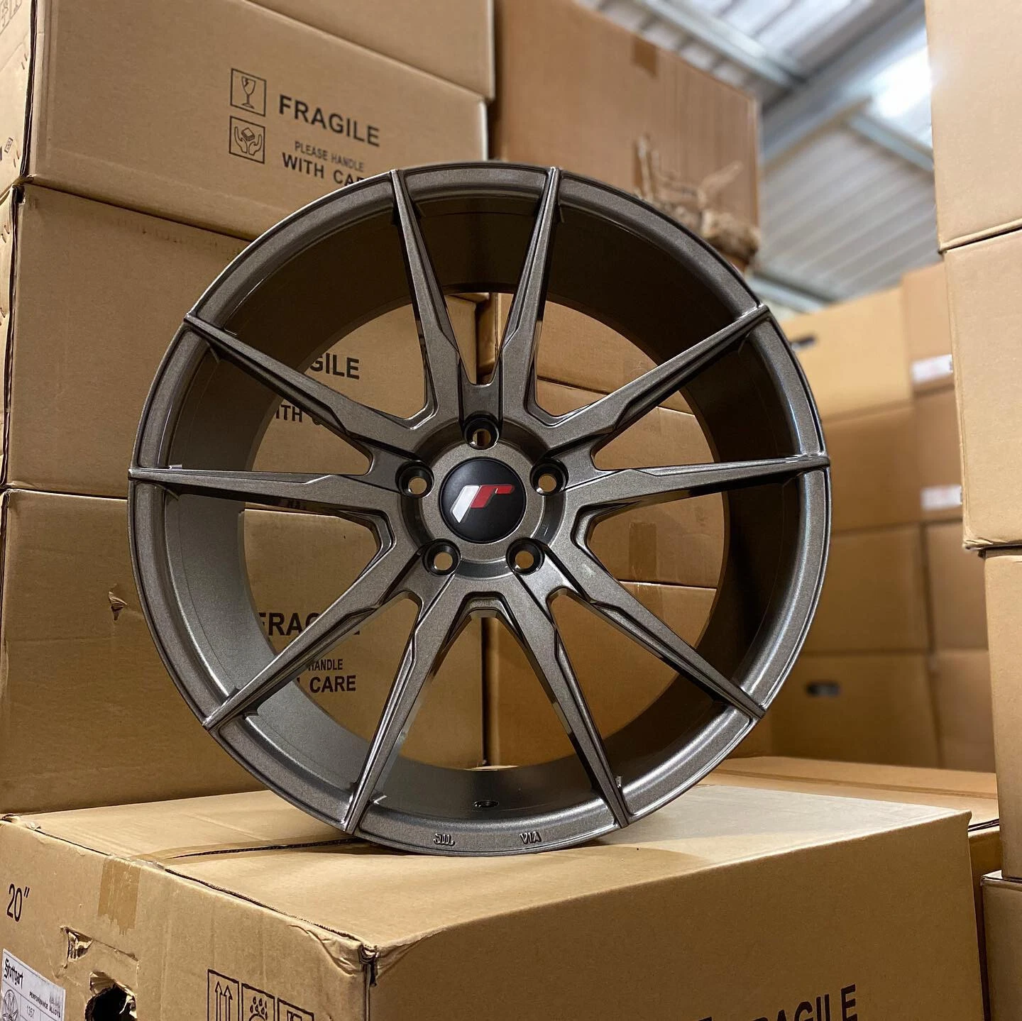 19 zoll JR21 Felgen für Tesla Model 3 8,5x19 et40 5x114,3 Hyper Gray Grau NEU