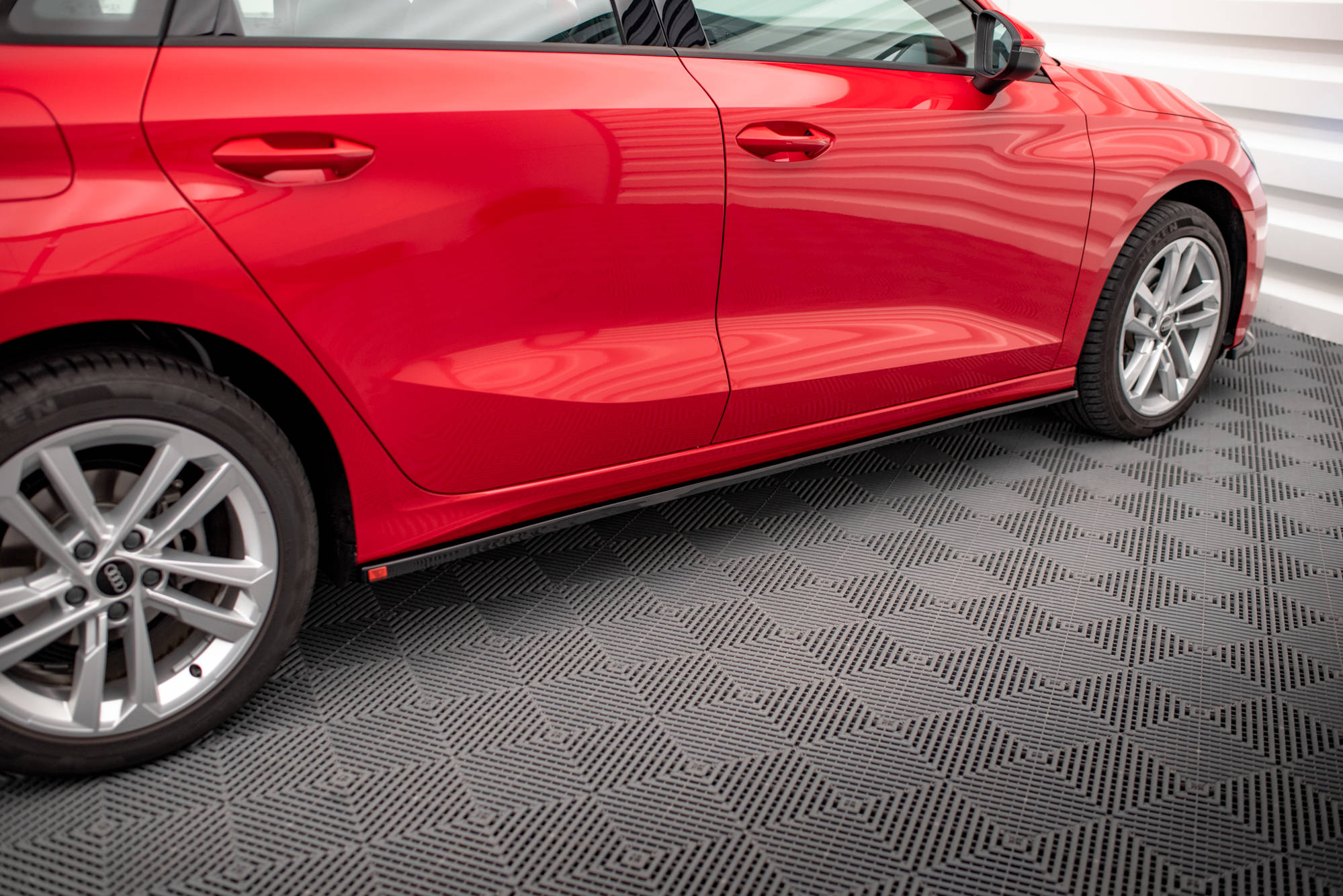 Street+ Seitenschweller Leisten passend für Audi A3 8Y Carbon Look