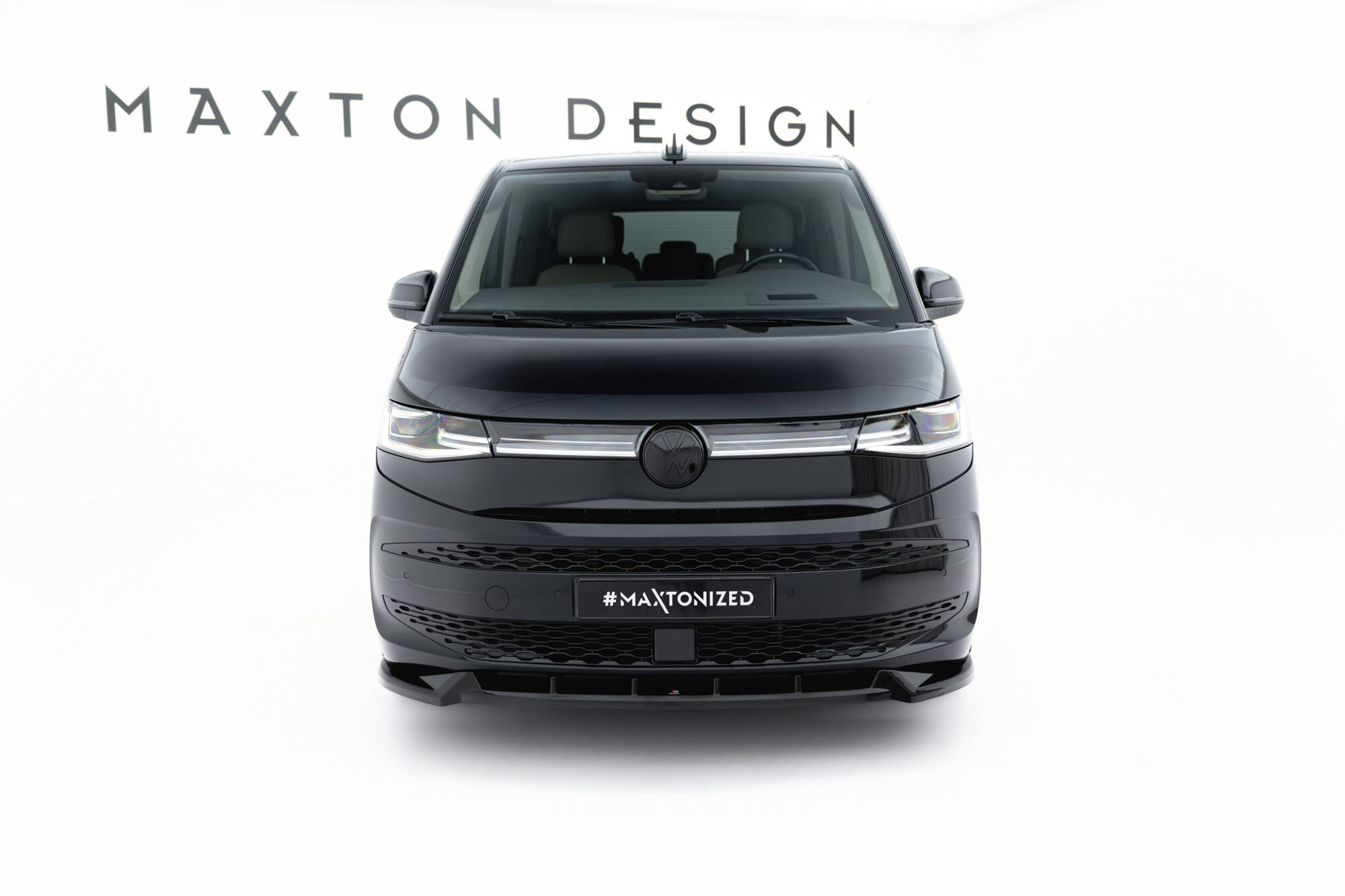 Street+ Spoilerlippe Front Ansatz passend für VW Multivan Long T7 schwarz Hochglanz