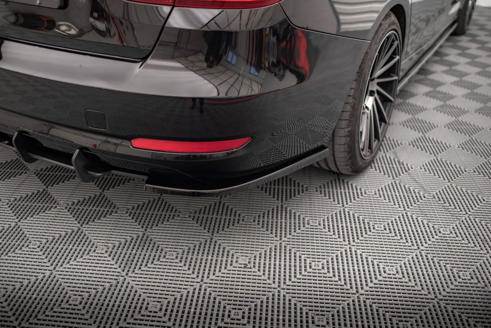 Street+ Heck Ansatz Flaps passend für BMW 3er GT F34 schwarz Hochglanz