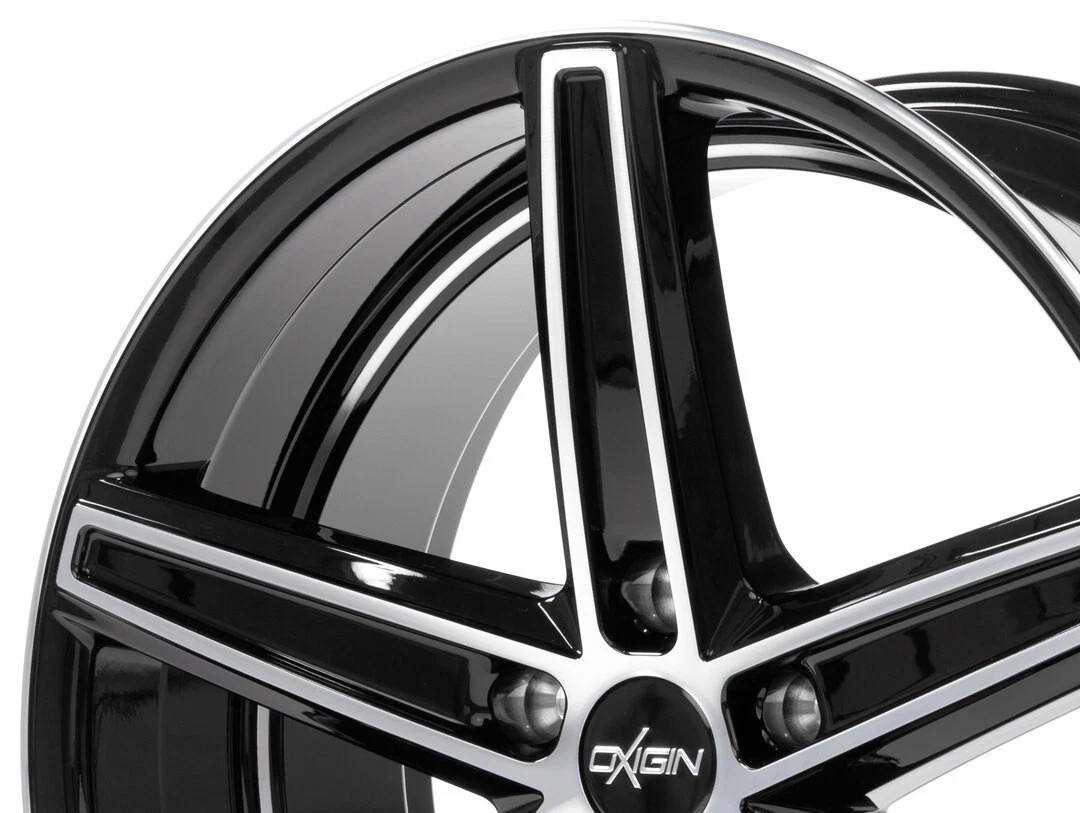 20 zoll Oxigin 18 Felgen für Ford Mustang LAE Schwarz Poliert 9x20 et38 5x114,3