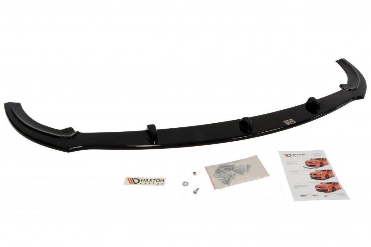 Street+ Spoilerlippe Front Ansatz V.1 passend für Ford Focus ST Mk2 schwarz Hochglanz