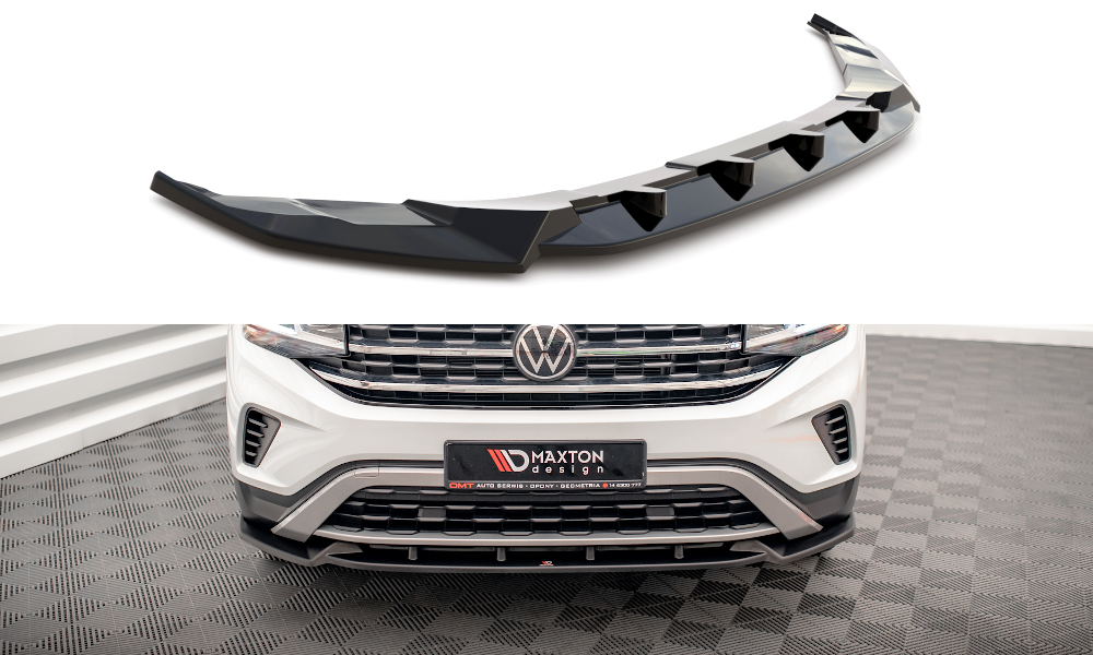 Street+ Spoilerlippe Front Ansatz V.1 passend für VW Atlas Cross Sport schwarz matt