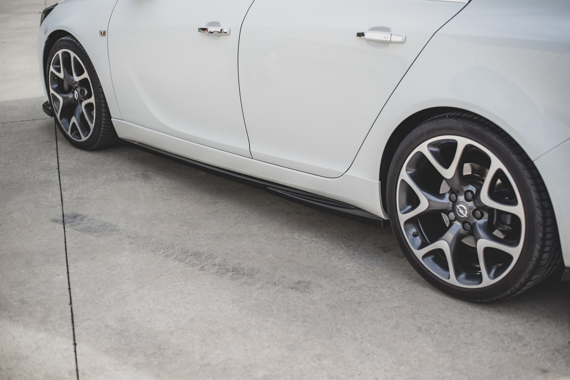 Street+ Seitenschweller Leisten passend für Opel Insignia Mk. 1 OPC schwarz Hochglanz