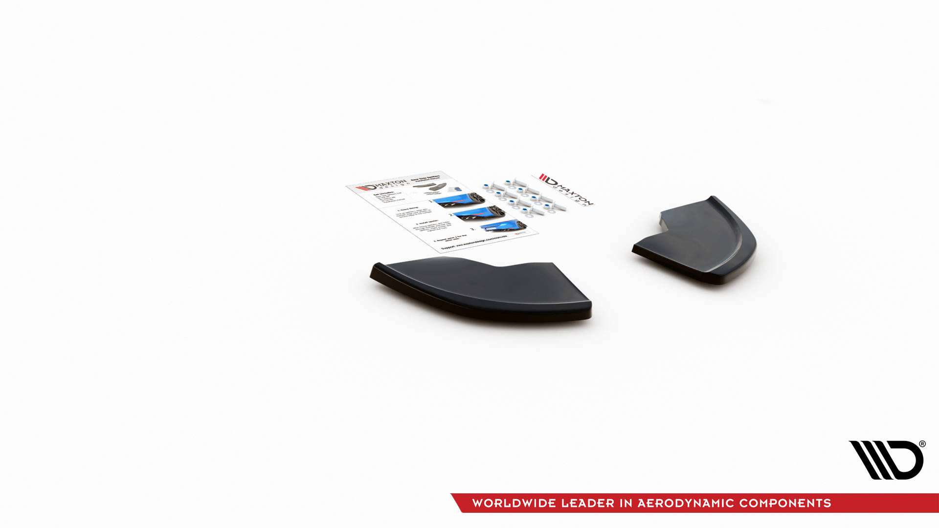 Street+ Heck Ansatz Flaps passend für Seat Ibiza CUPRA Mk3 schwarz Hochglanz