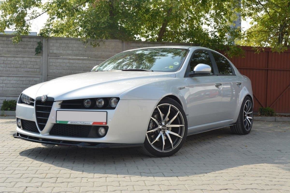 Street+ Seitenschweller Leisten passend für Alfa Romeo 159 schwarz Hochglanz