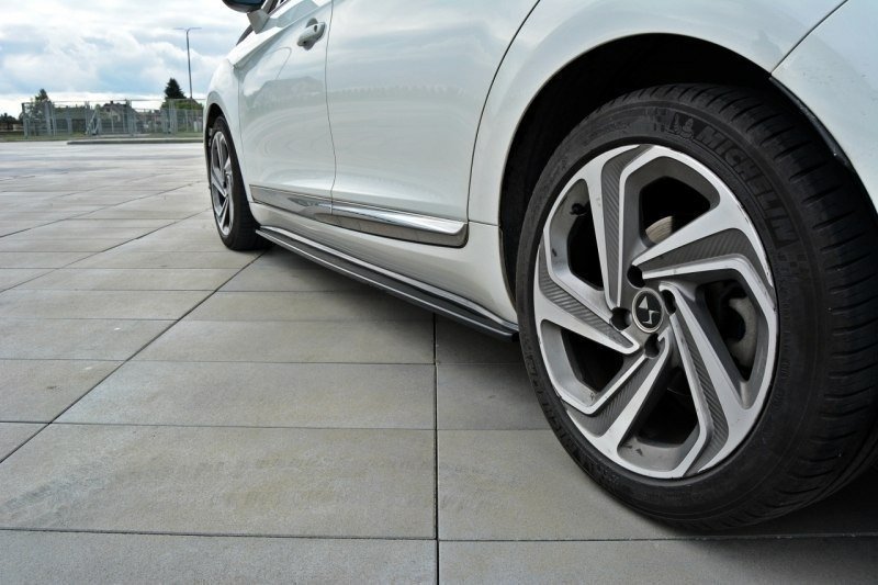 Street+ Seitenschweller Leisten passend für Citroen DS5 schwarz Hochglanz