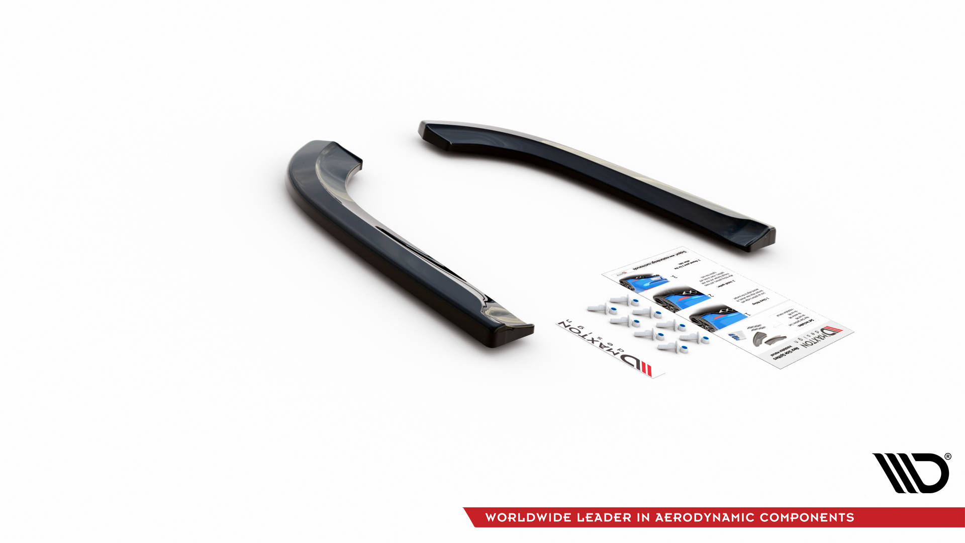 Street+ Heck Ansatz Flaps passend für Dodge Durango RT Mk3 schwarz Hochglanz