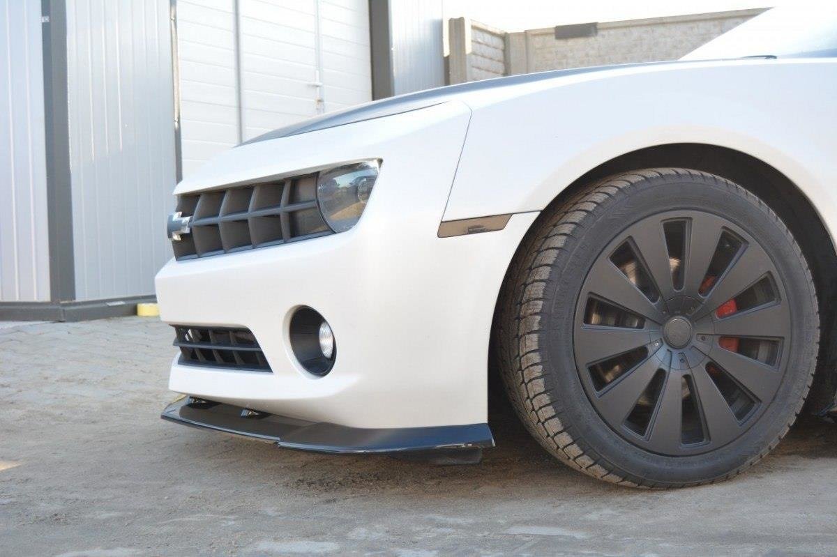 Street+ Spoilerlippe Front Ansatz passend für Chevrolet Camaro Standard Mk5 schwarz Hochglanz