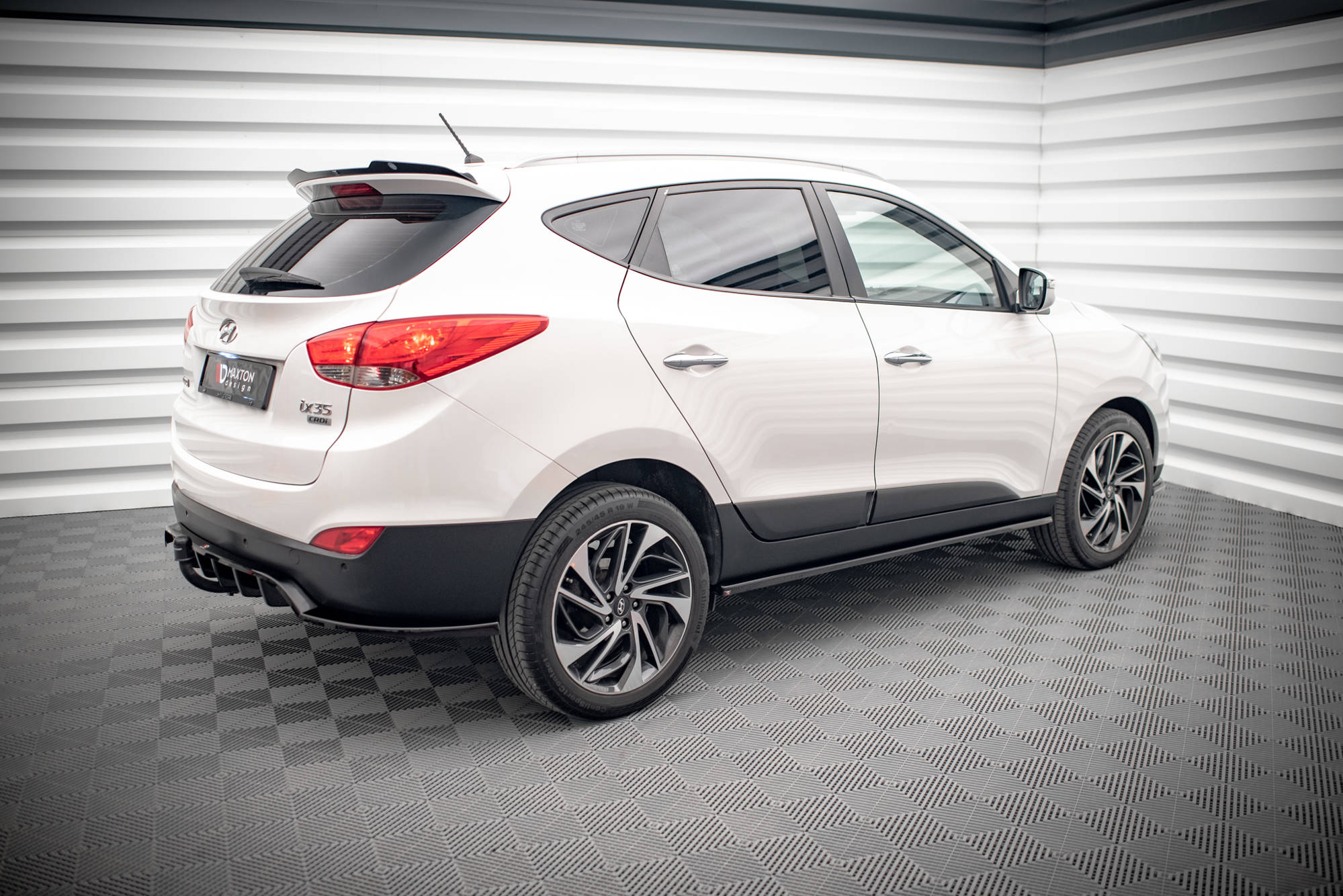Street+ Seitenschweller Leisten passend für Hyundai ix35 Mk1 schwarz Hochglanz