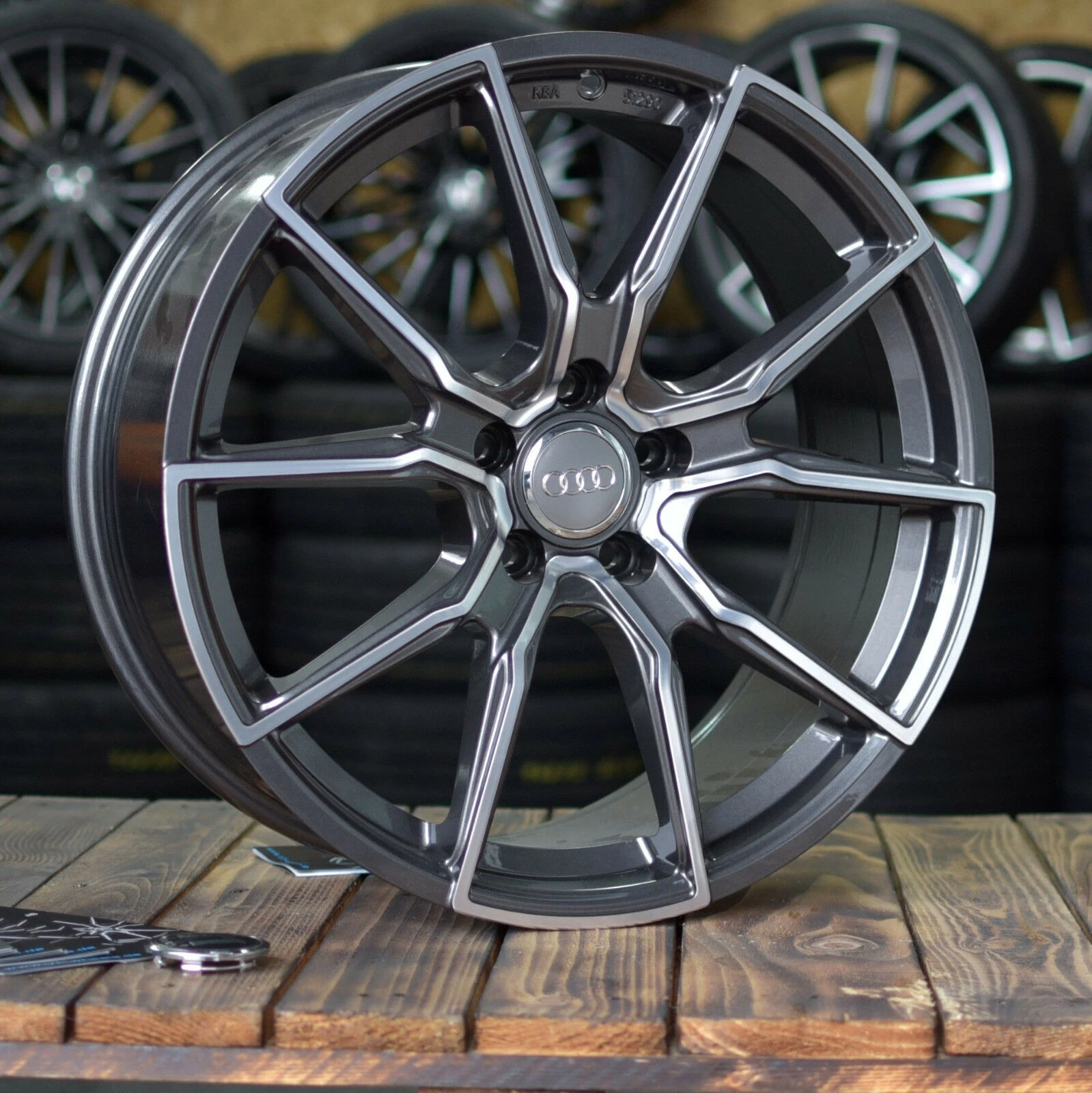 19 Zoll V1 Alu Felgen für Skoda Octavia RS Yeti Scout VW Tiguan Golf Variant R